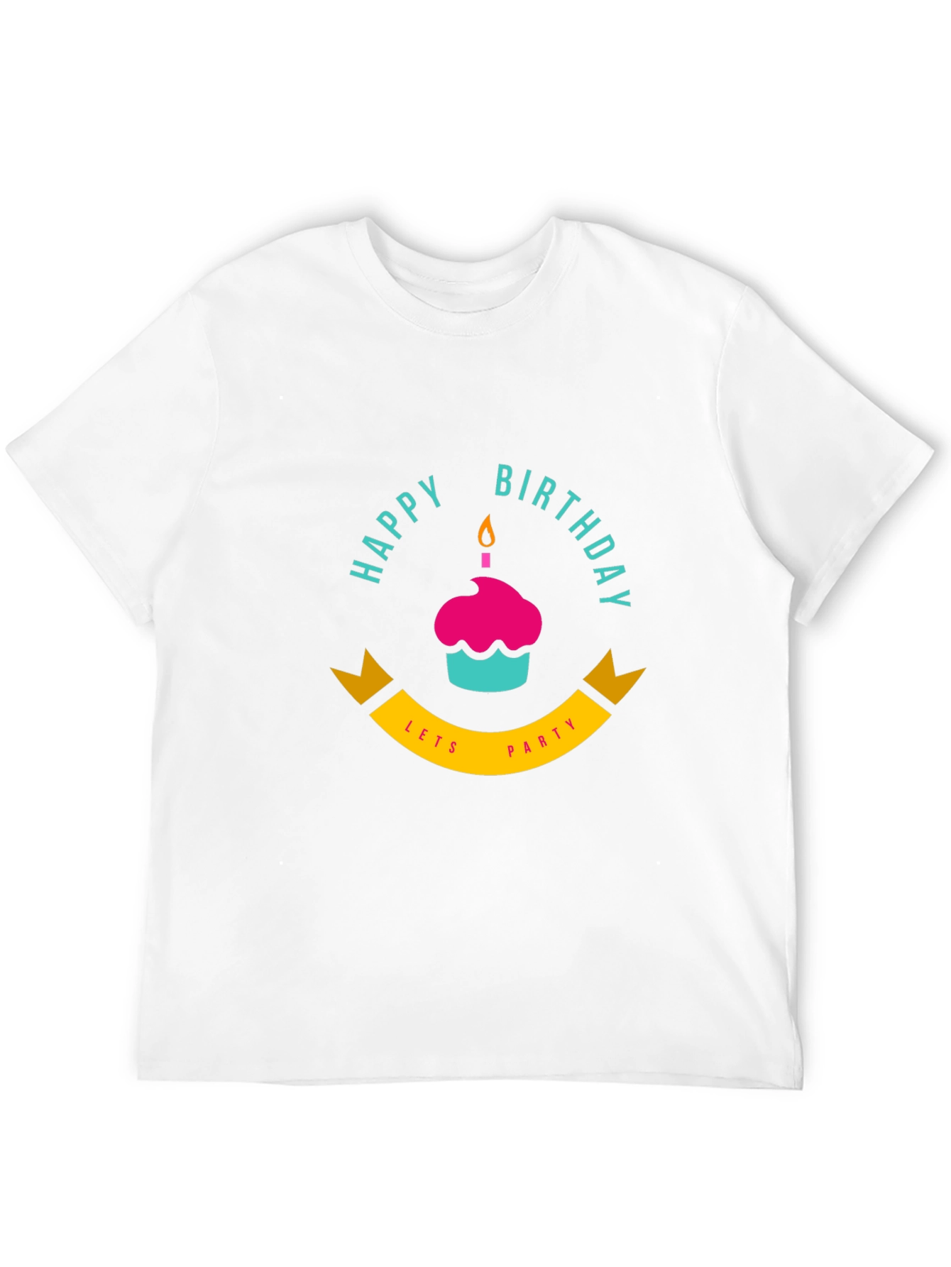 Happy Birthday Lets Party Black T-Shirt