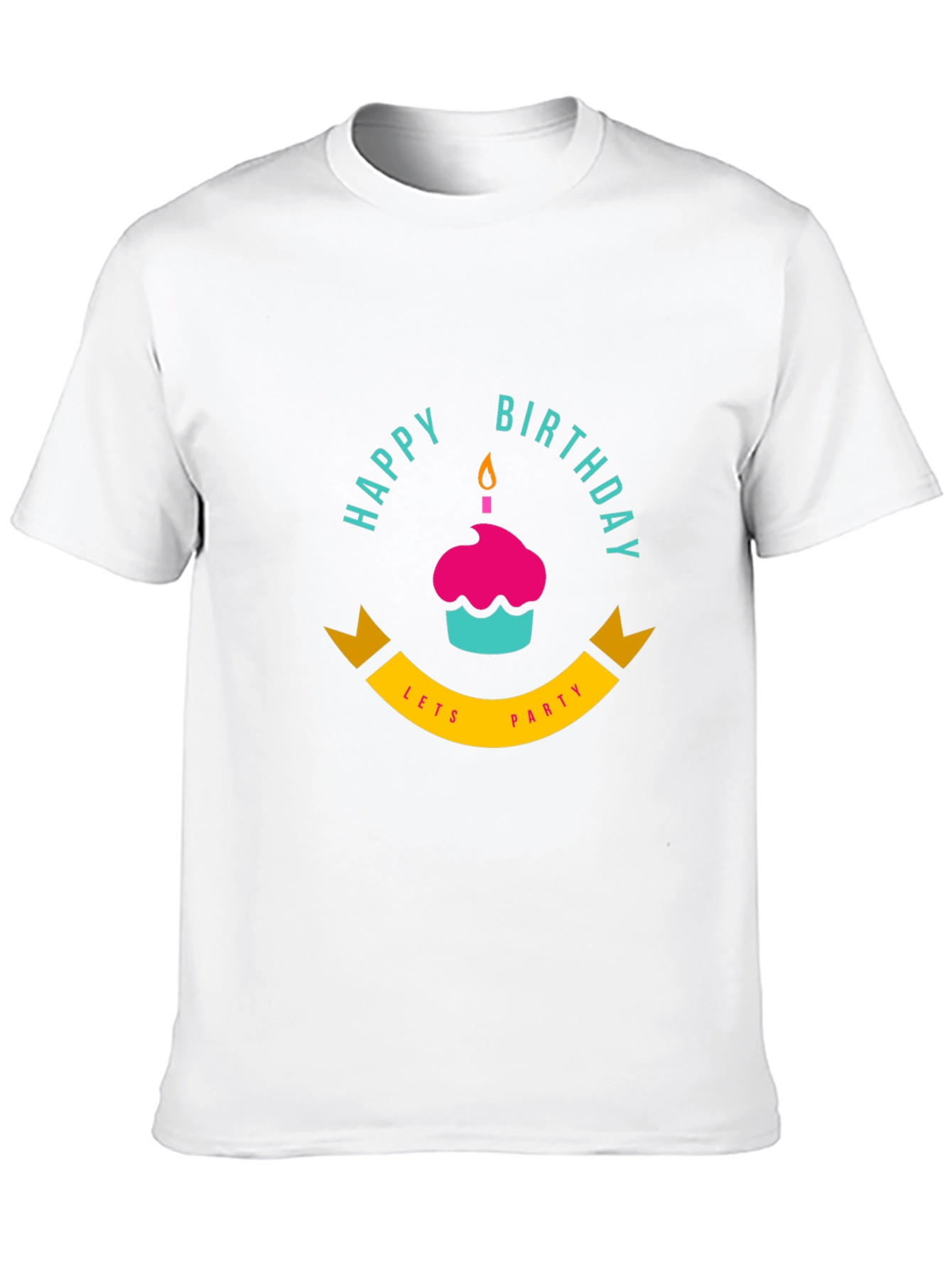 Happy Birthday Lets Party Black T-Shirt