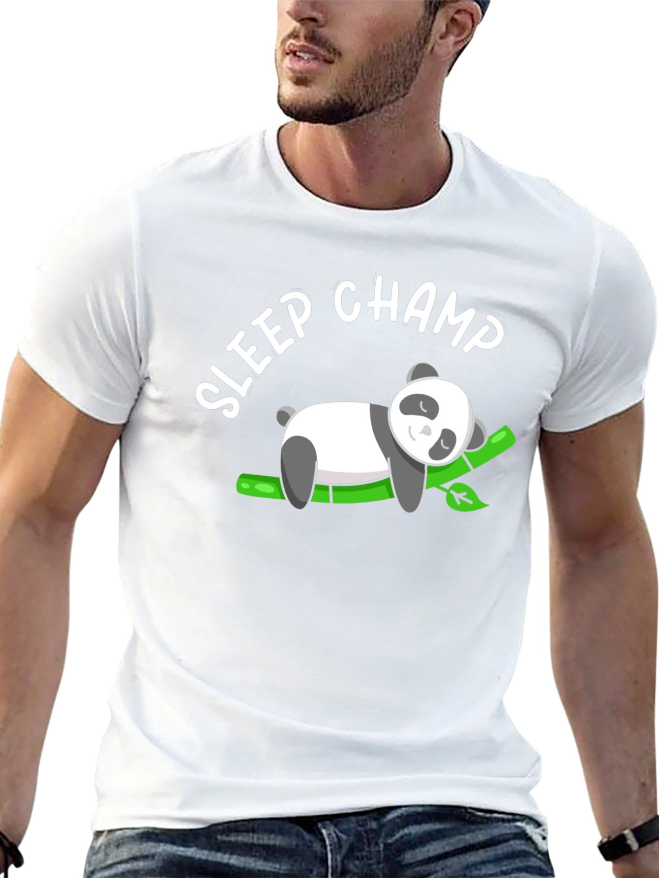 Sleep Champ Panda Graphic T-Shirt