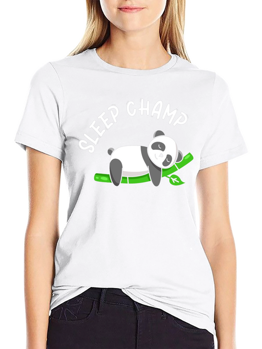 Sleep Champ Panda Graphic T-Shirt
