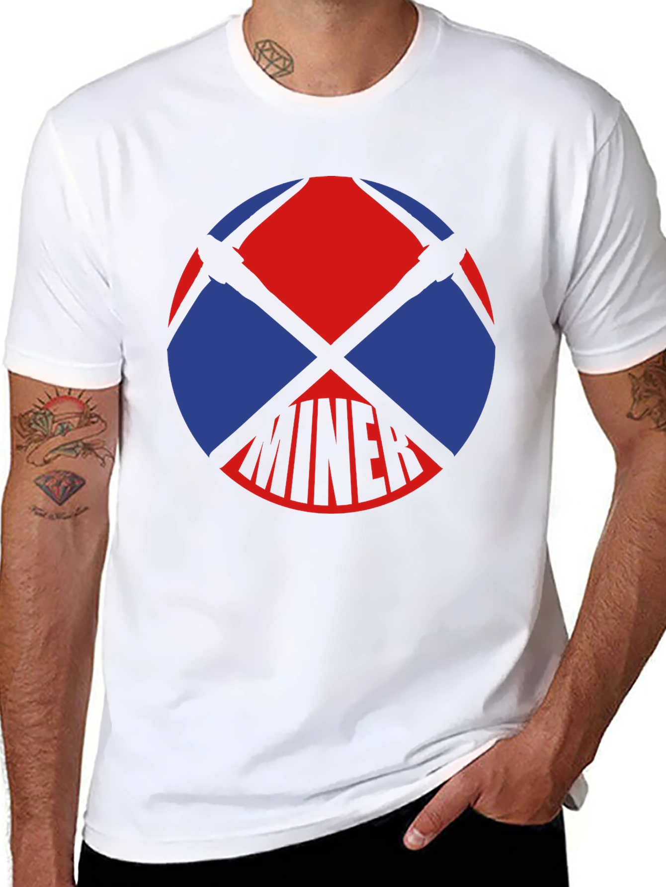 Miner Graphic T-Shirt - Black Cotton Tee