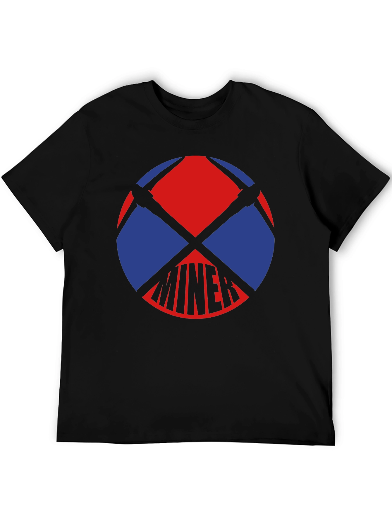 Miner Graphic T-Shirt - Black Cotton Tee