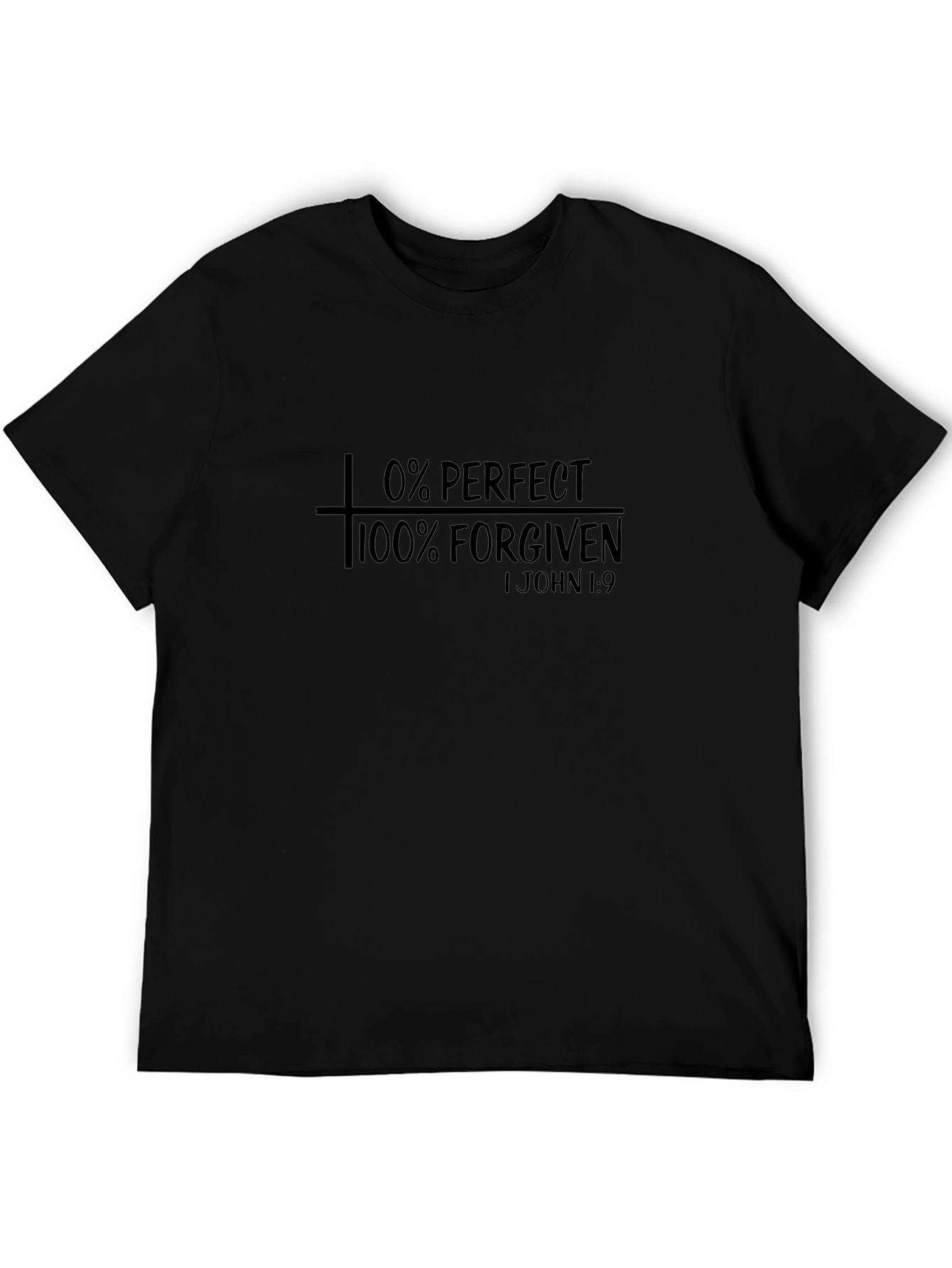 0% Perfect 100% Forgiven Graphic T-Shirt