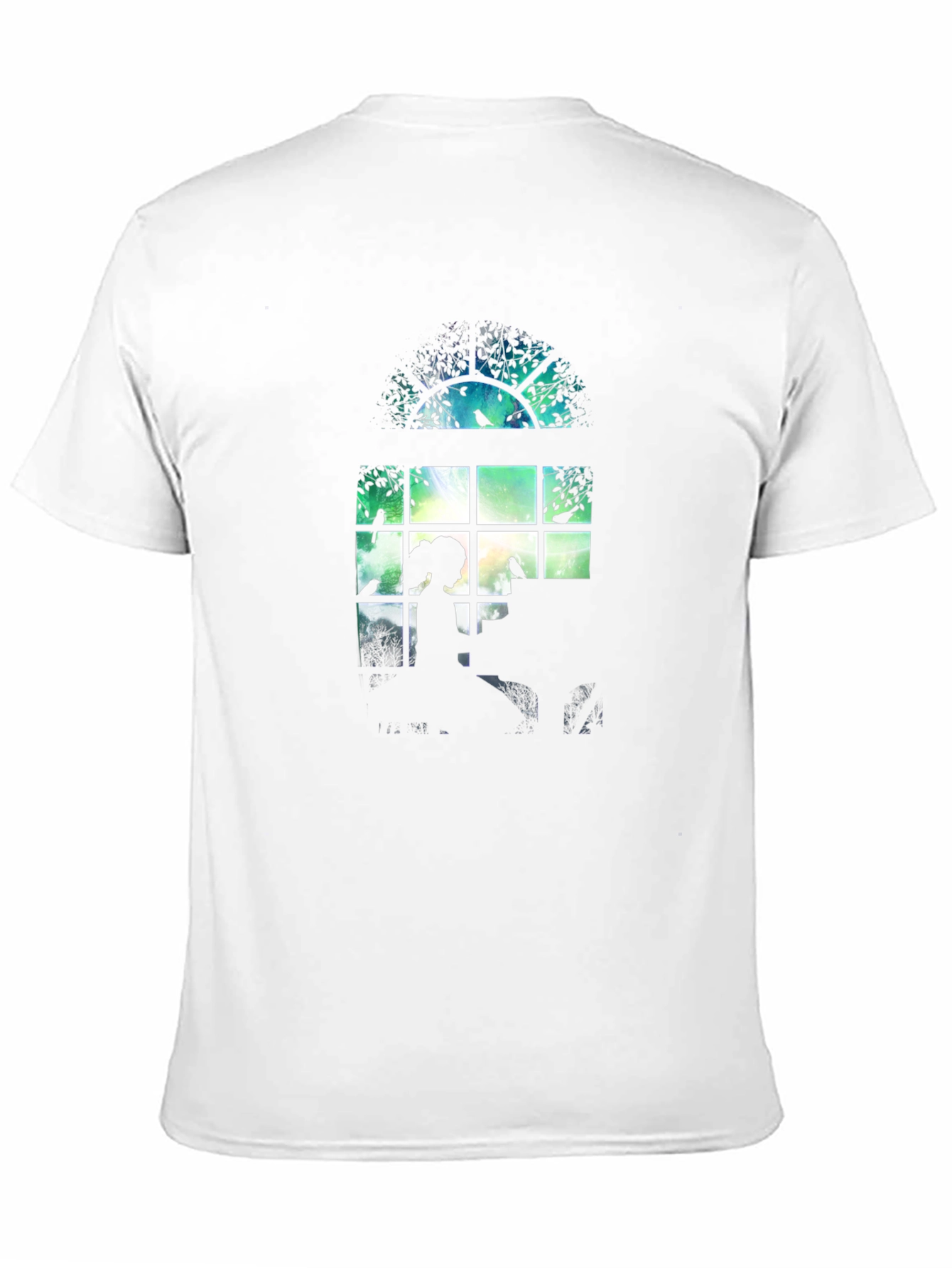 Silhouette Window Tee - Artistic Graphic Print