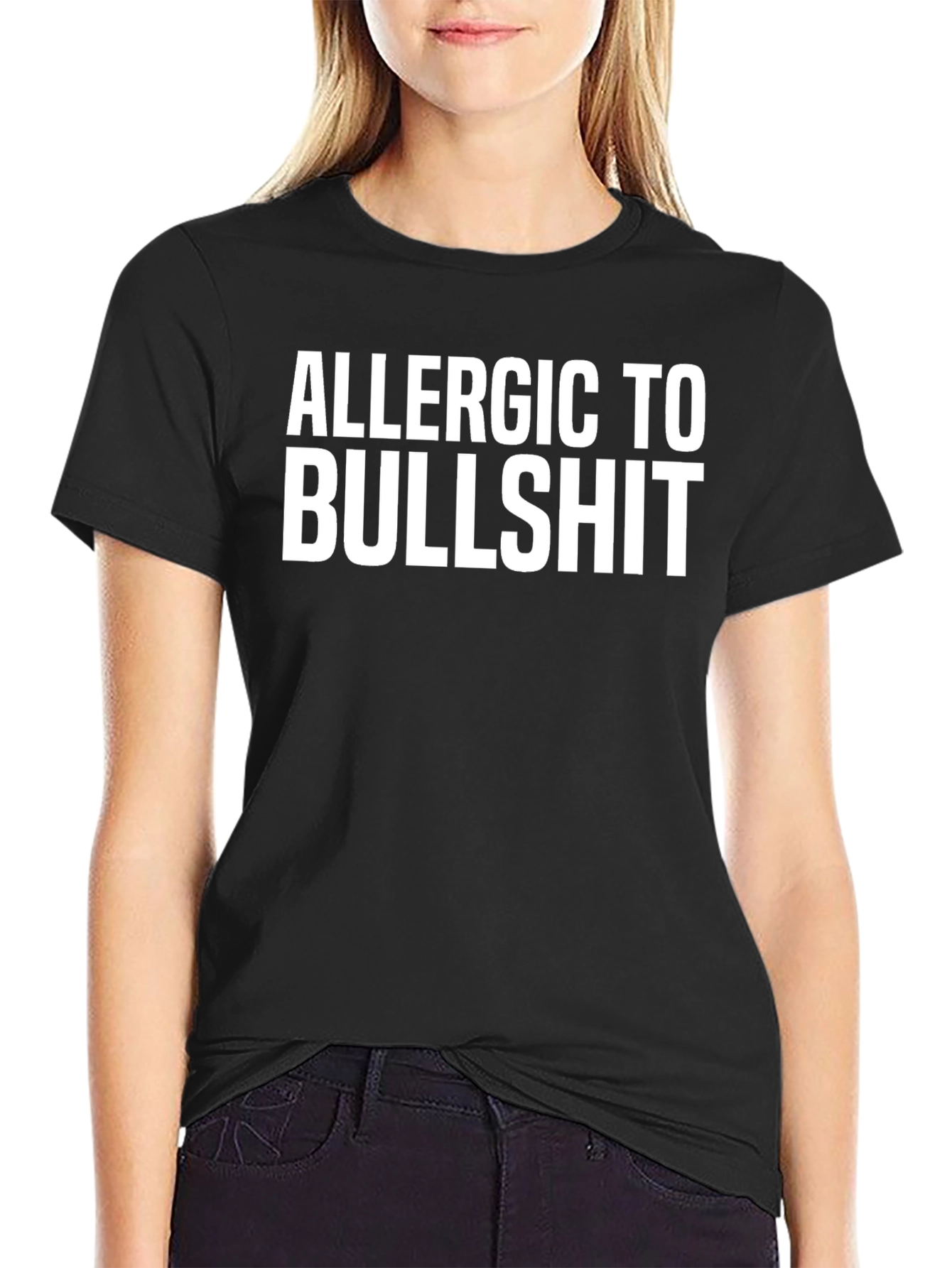 Allergic To Bullshit Funny T-Shirt