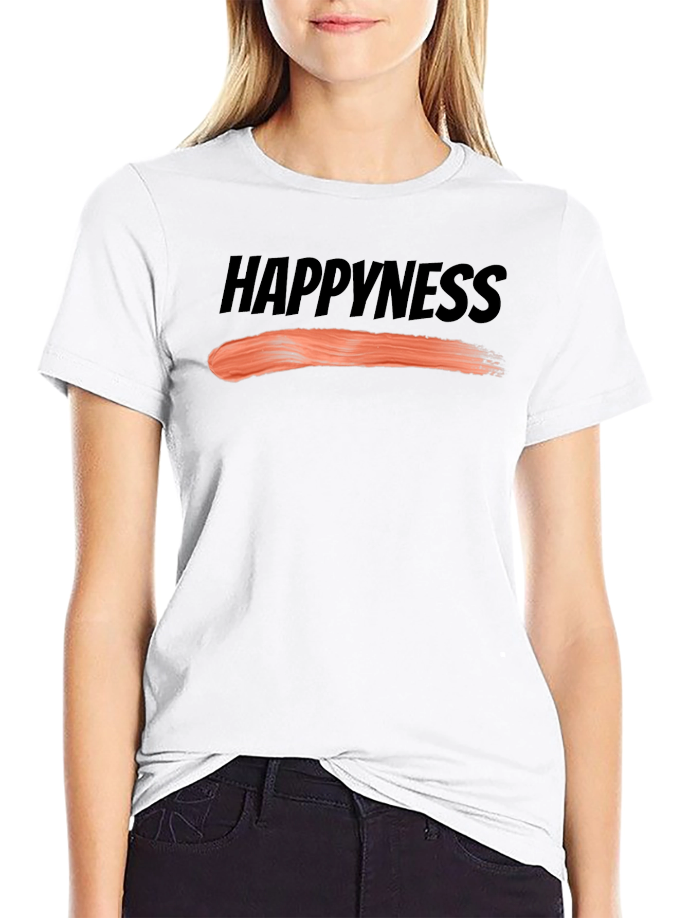 Happiness Graphic Tee - Black Unisex