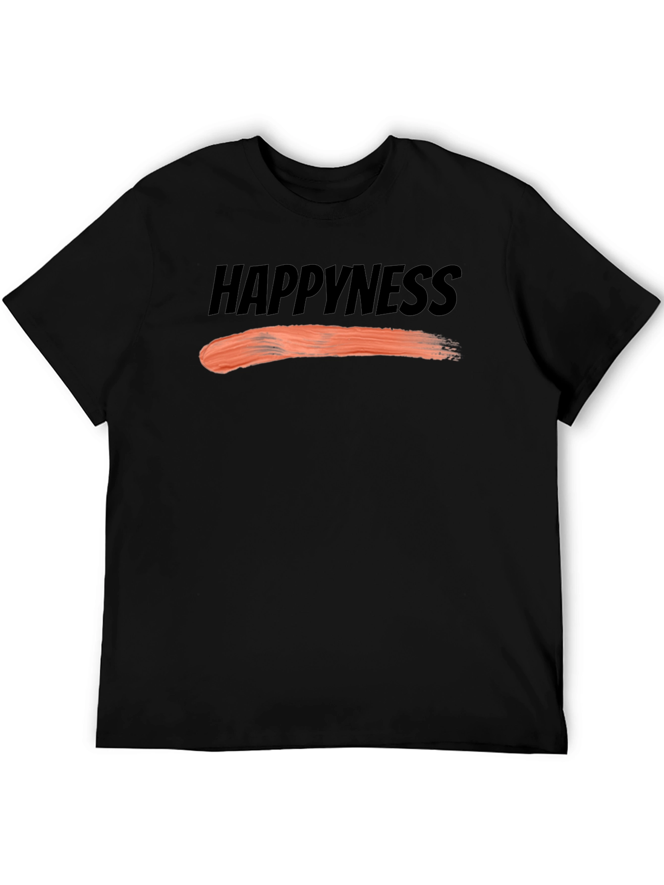 Happiness Graphic Tee - Black Unisex