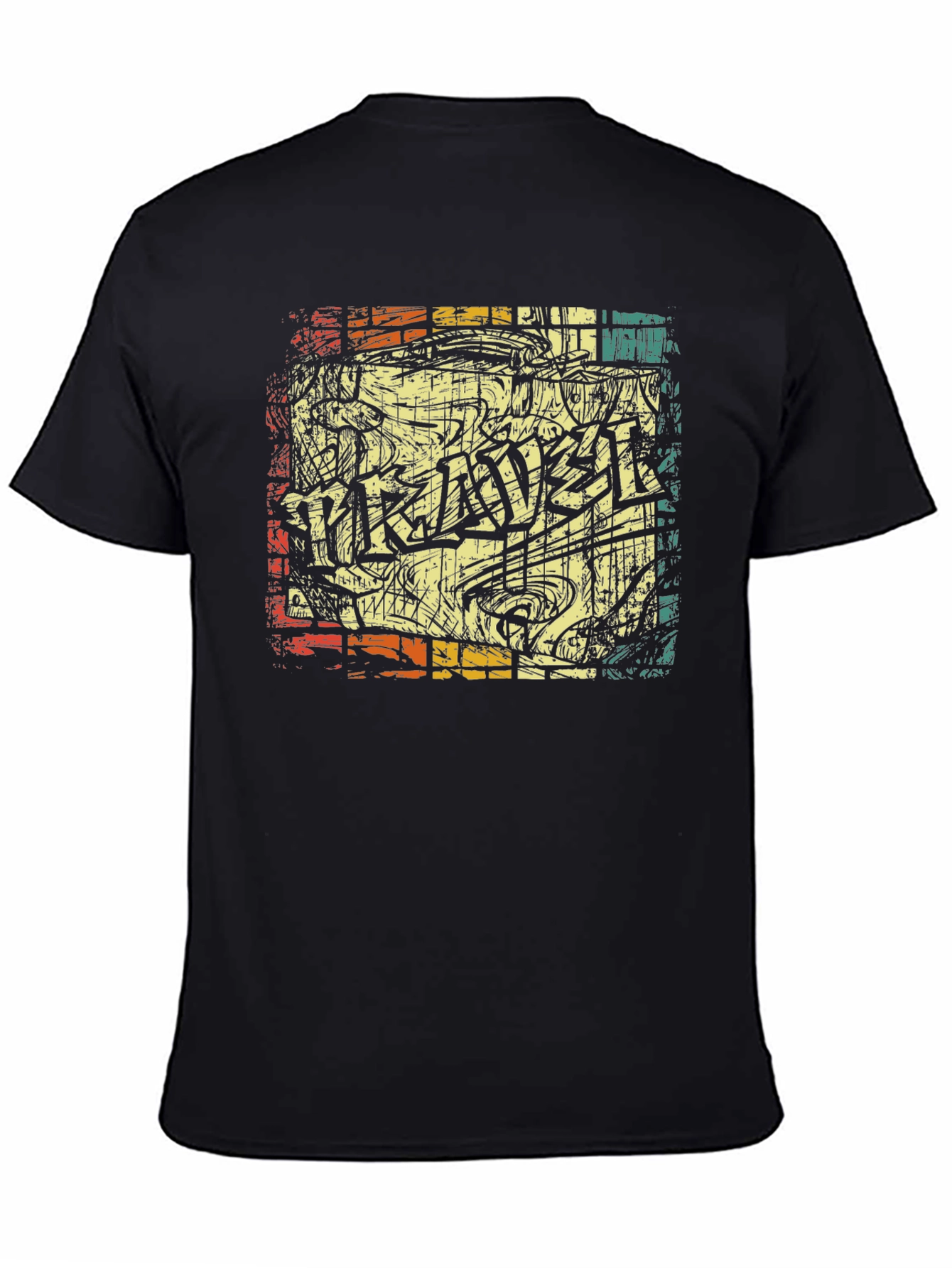 Retro Graffiti Style Graphic T-Shirt