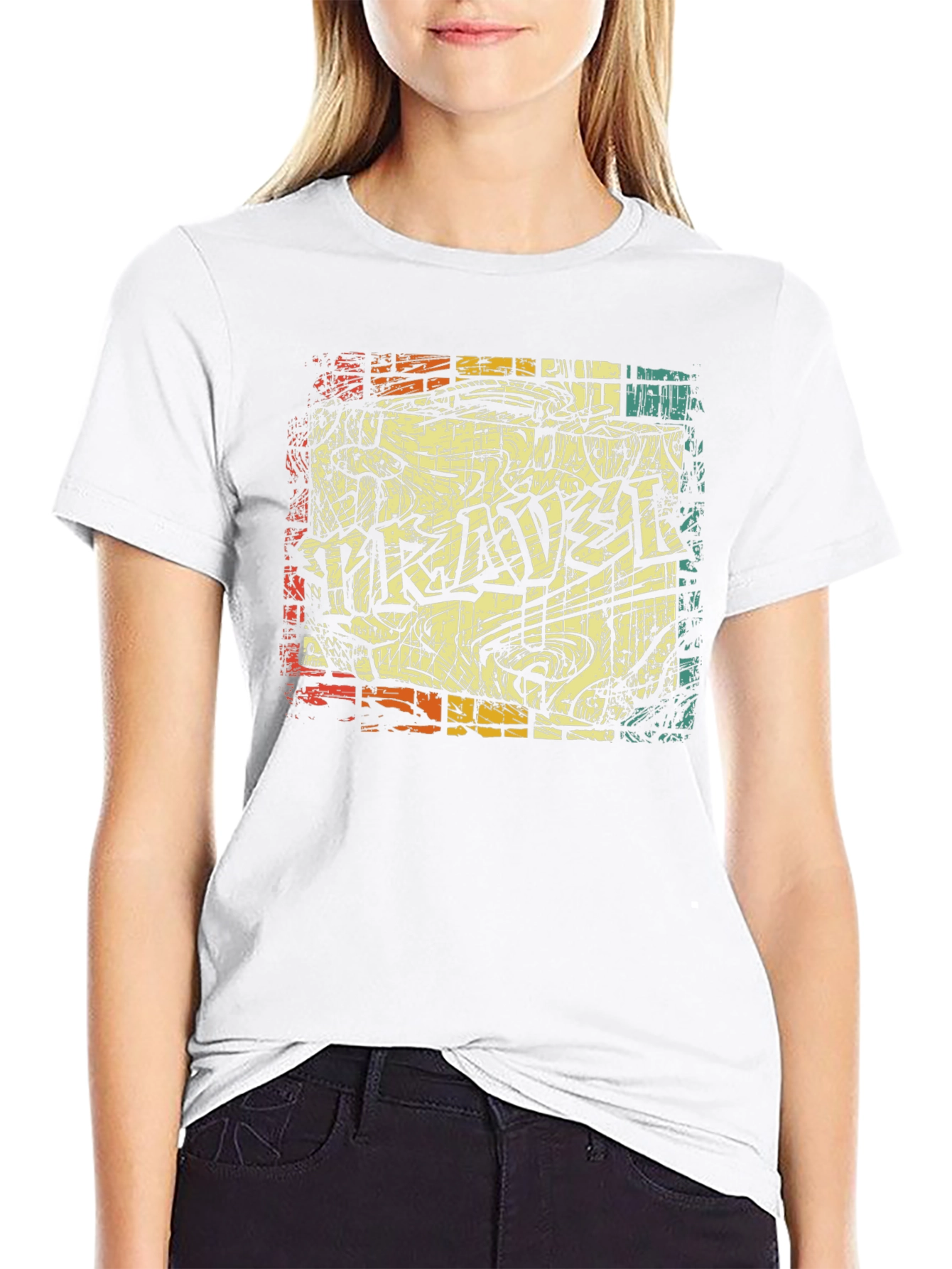 Retro Graffiti Style Graphic T-Shirt