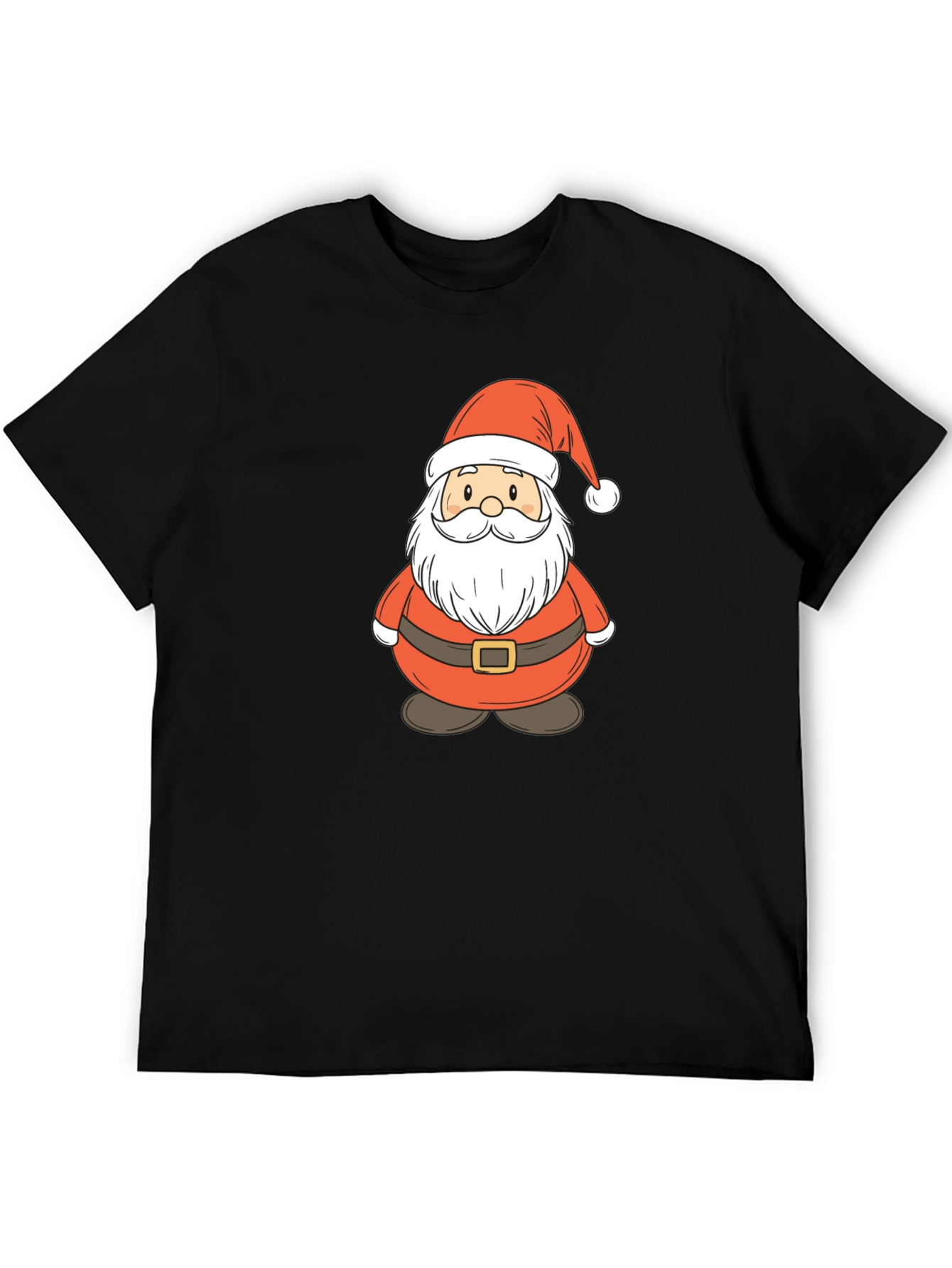 Festive Santa Claus Graphic Tee - Holiday Cheer