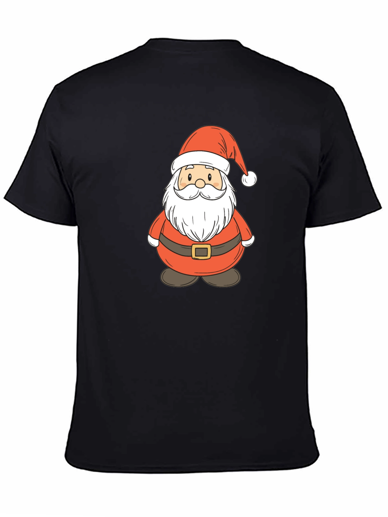 Festive Santa Claus Graphic Tee - Holiday Cheer