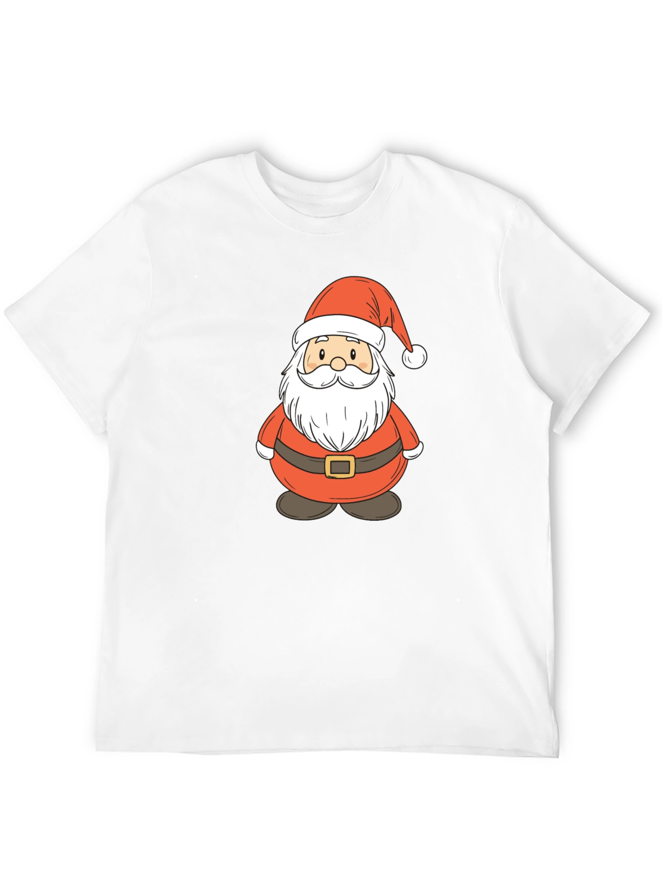 Festive Santa Claus Graphic Tee - Holiday Cheer