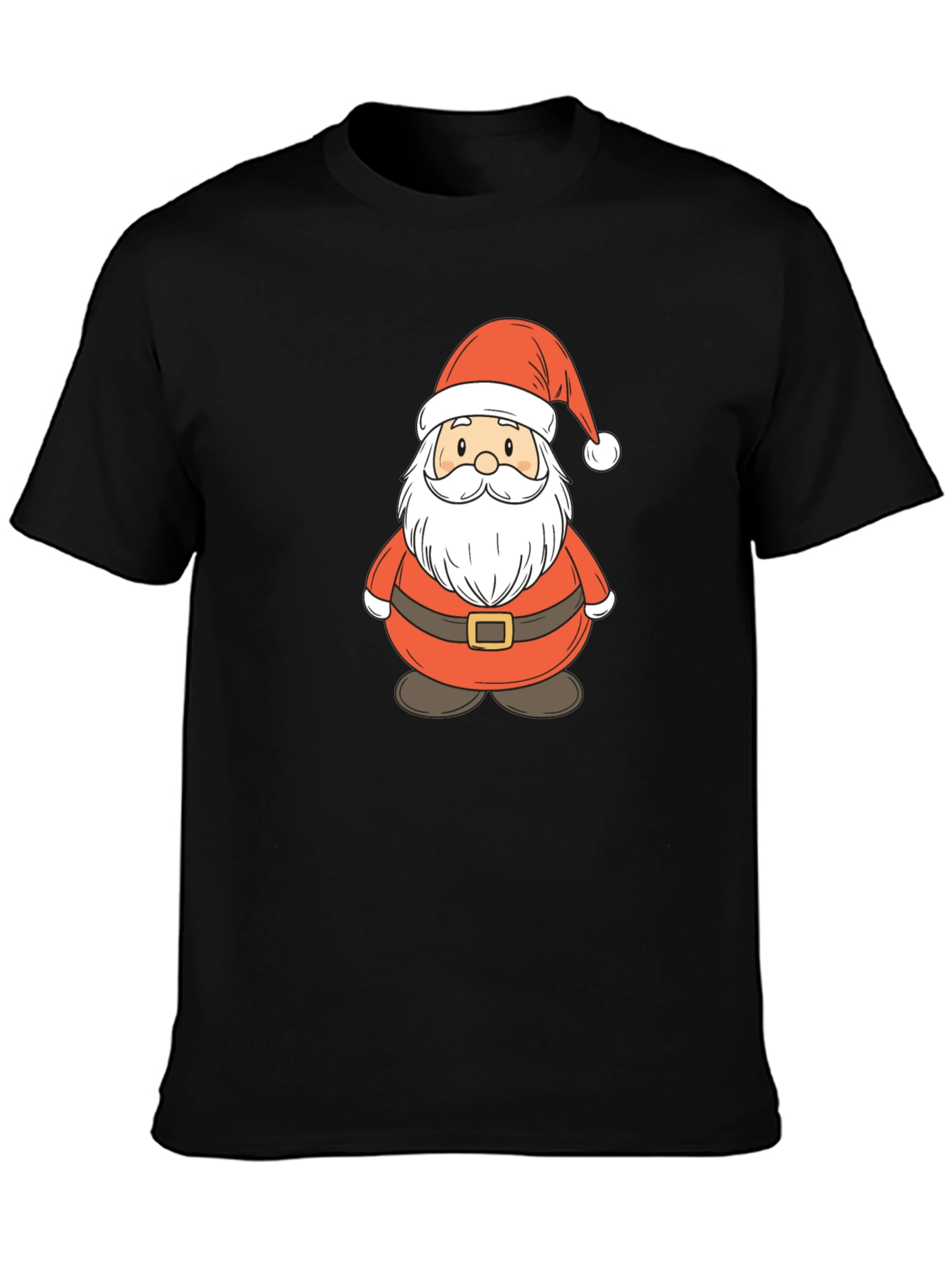 Festive Santa Claus Graphic Tee - Holiday Cheer