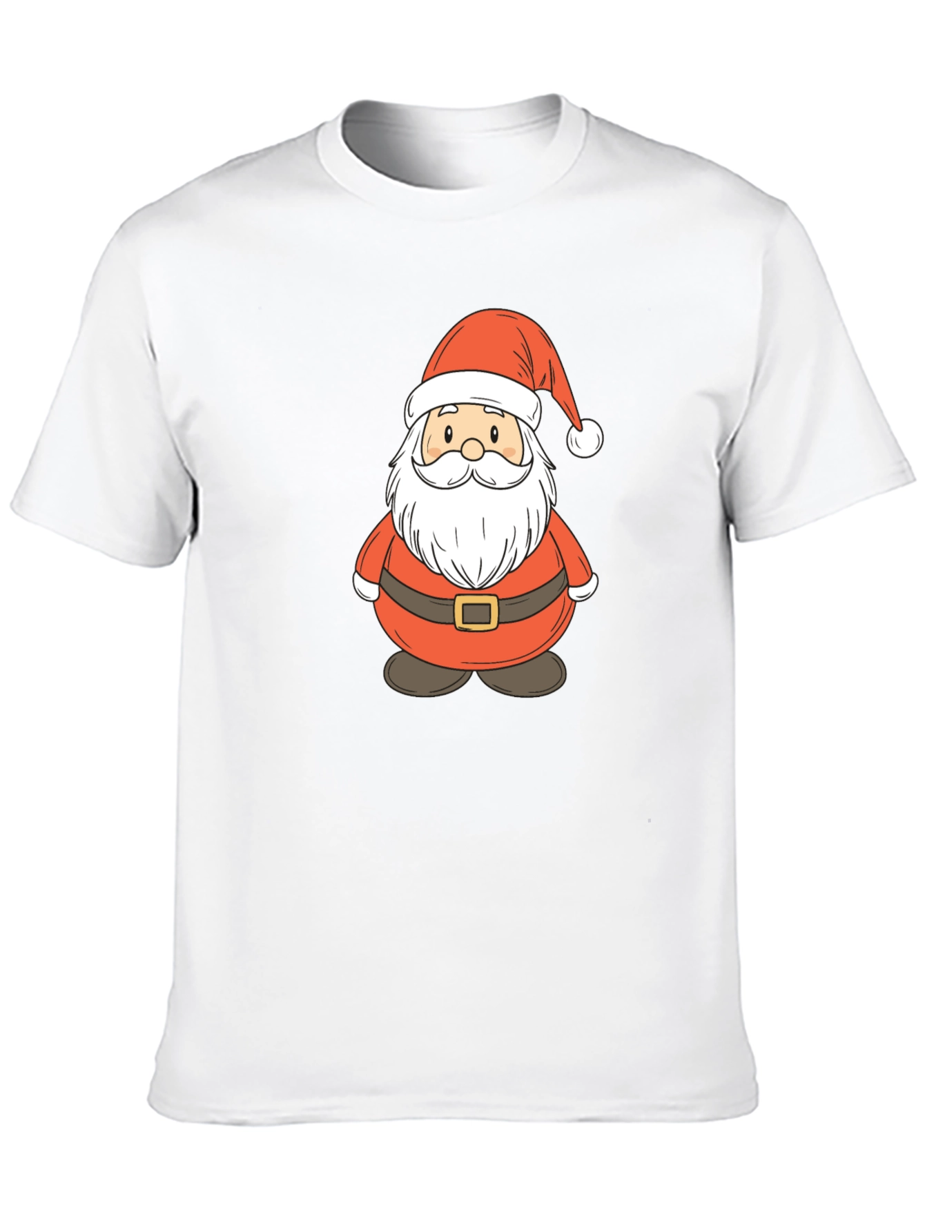 Festive Santa Claus Graphic Tee - Holiday Cheer