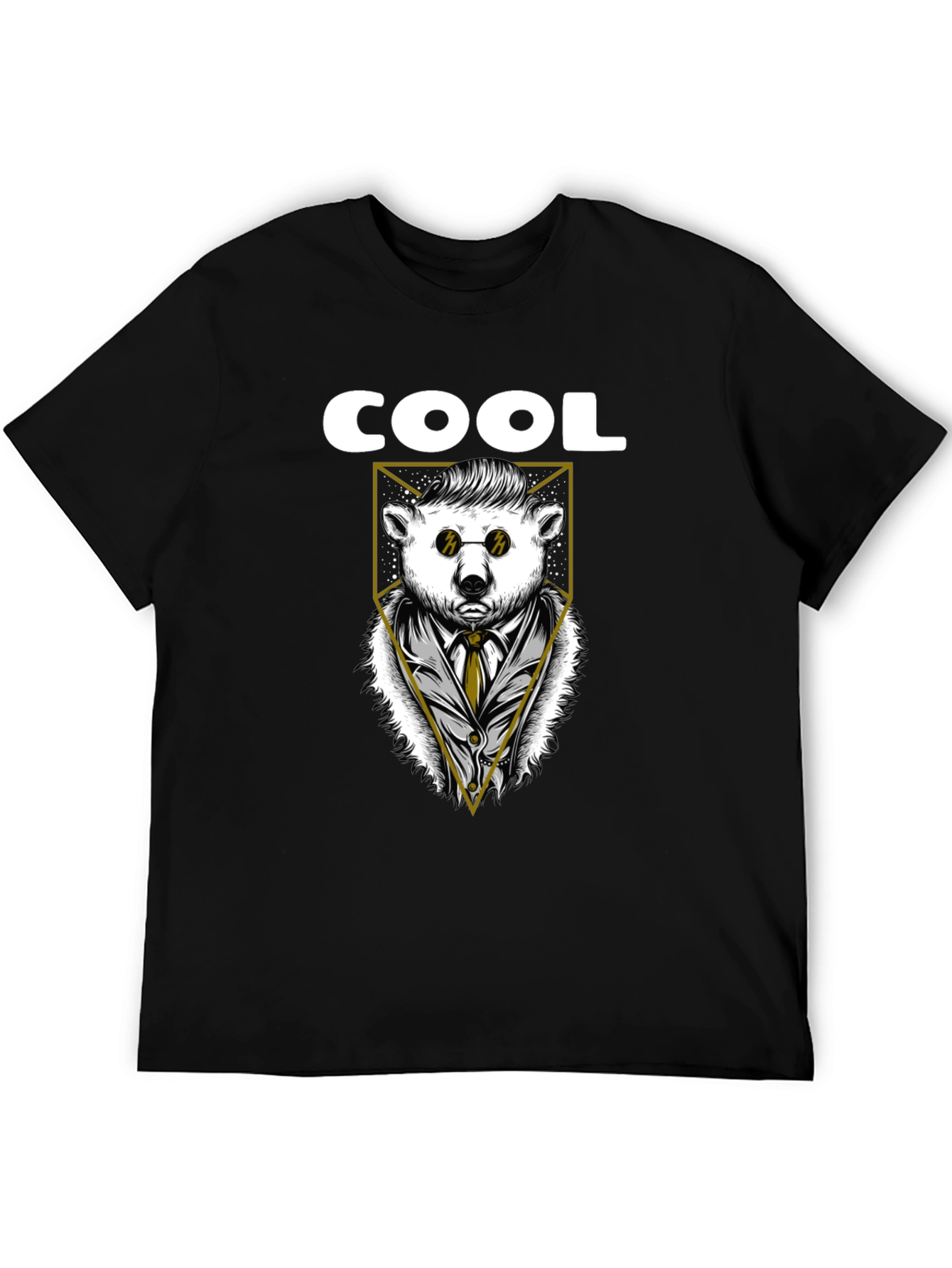 Cool Bear Graphic Tee - Stylish Black T-Shirt