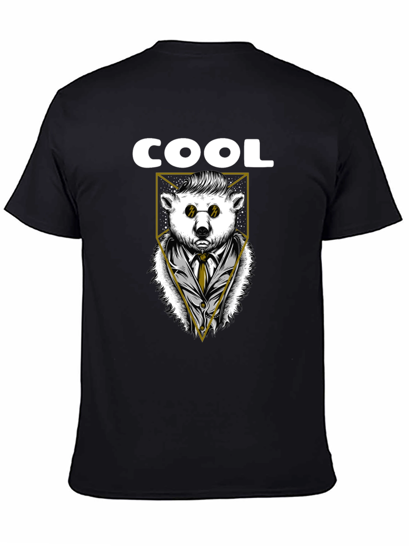 Cool Bear Graphic Tee - Stylish Black T-Shirt