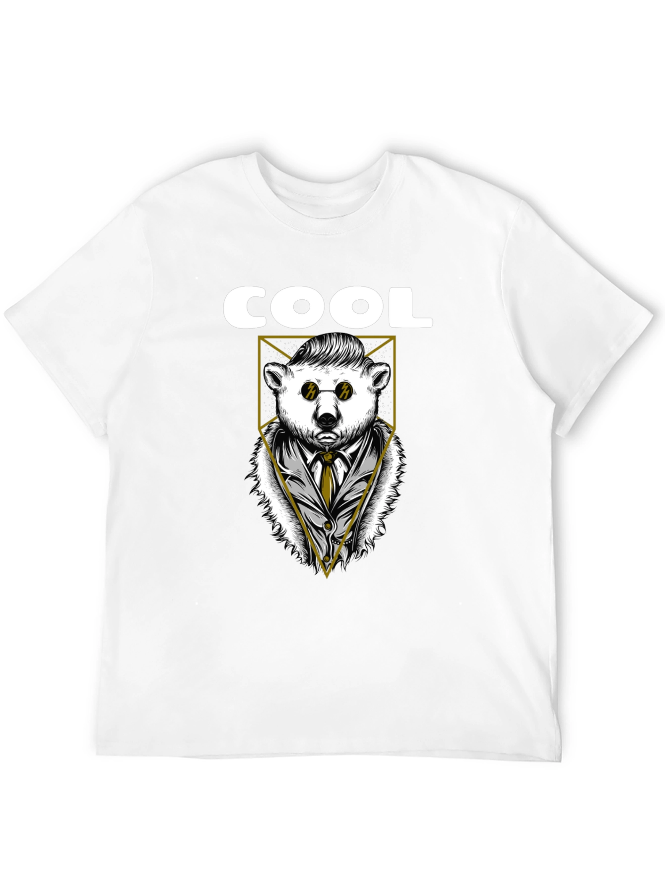 Cool Bear Graphic Tee - Stylish Black T-Shirt