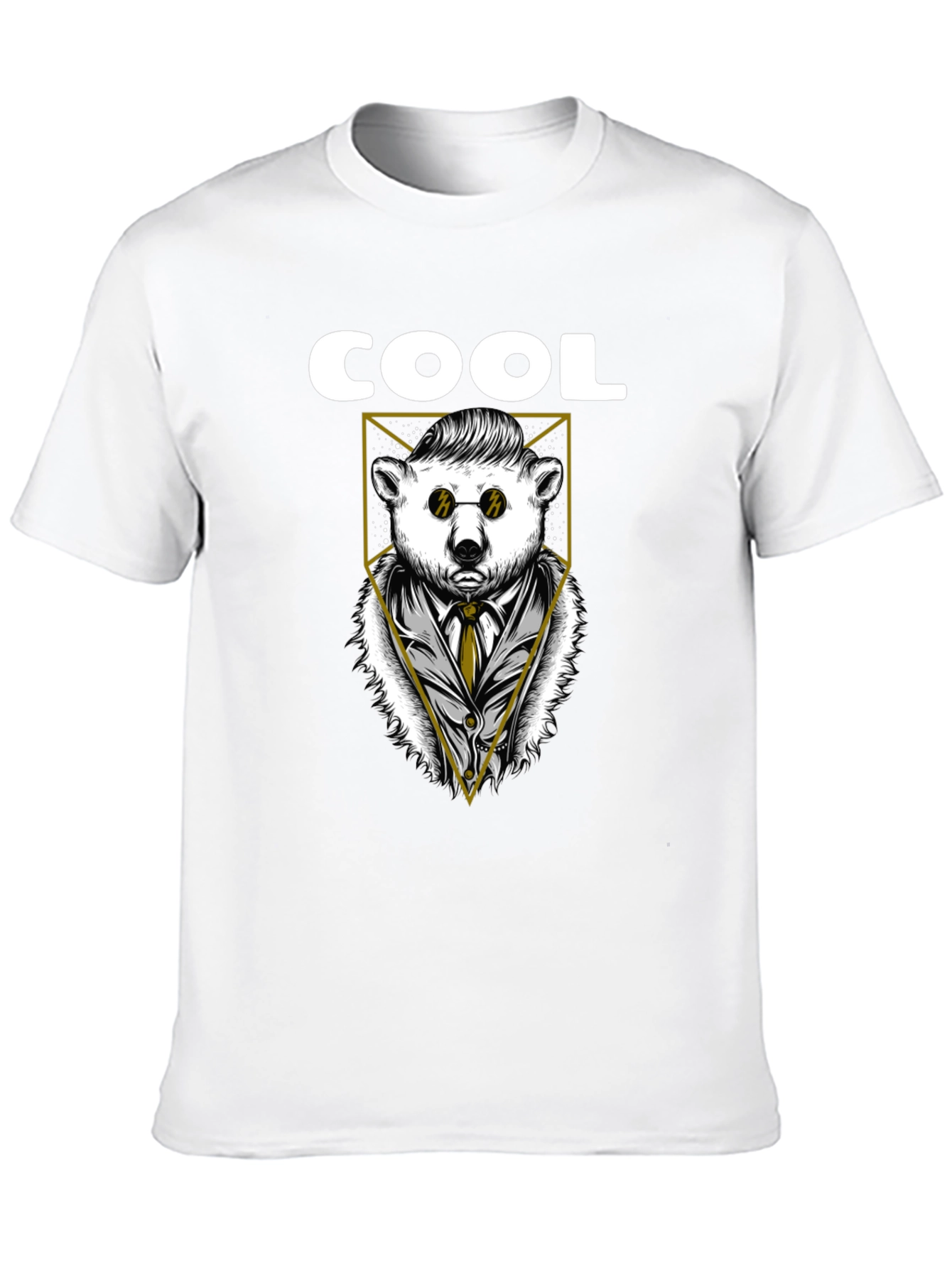 Cool Bear Graphic Tee - Stylish Black T-Shirt