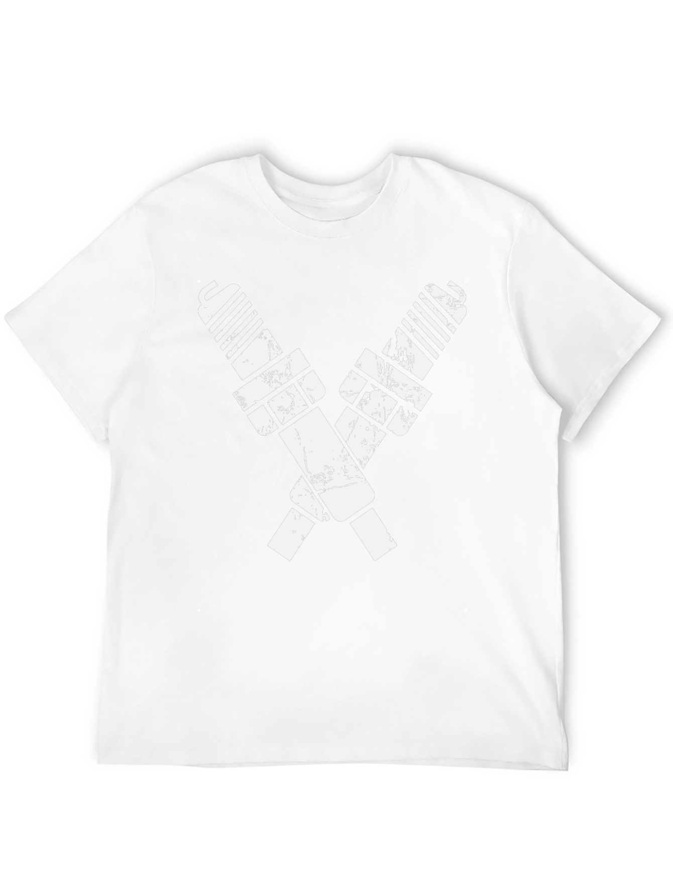 Black T-Shirt with Crossed Spark Plugs