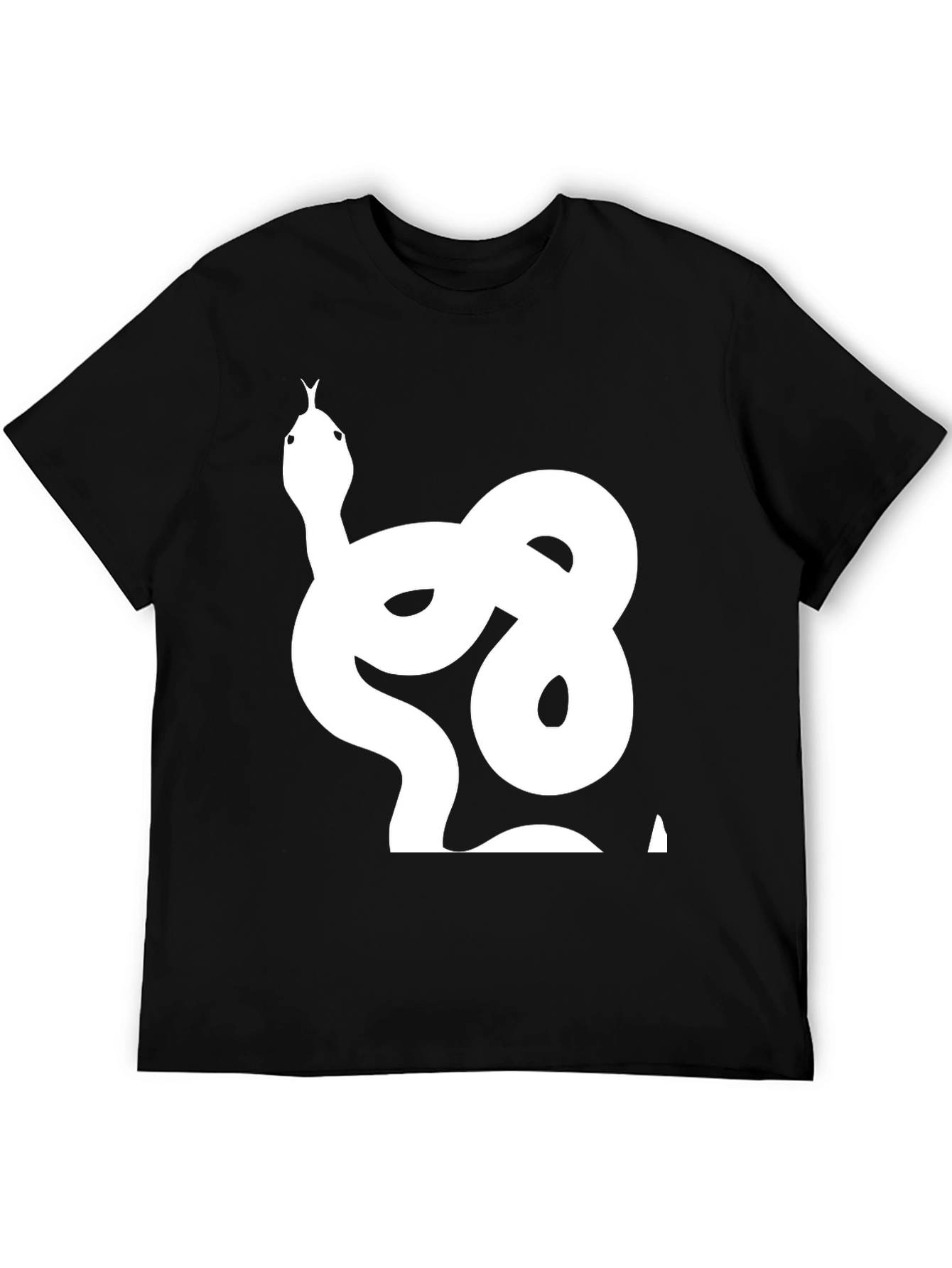 Snake Graphic T-Shirt - Cool Black Tee