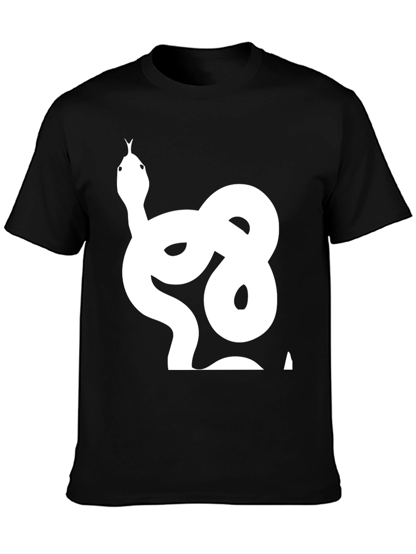 Snake Graphic T-Shirt - Cool Black Tee