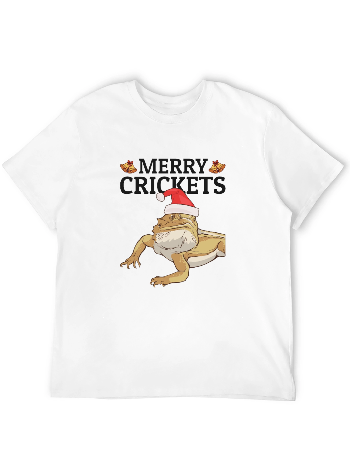Merry Crickets Bearded Dragon Christmas T-Shirt