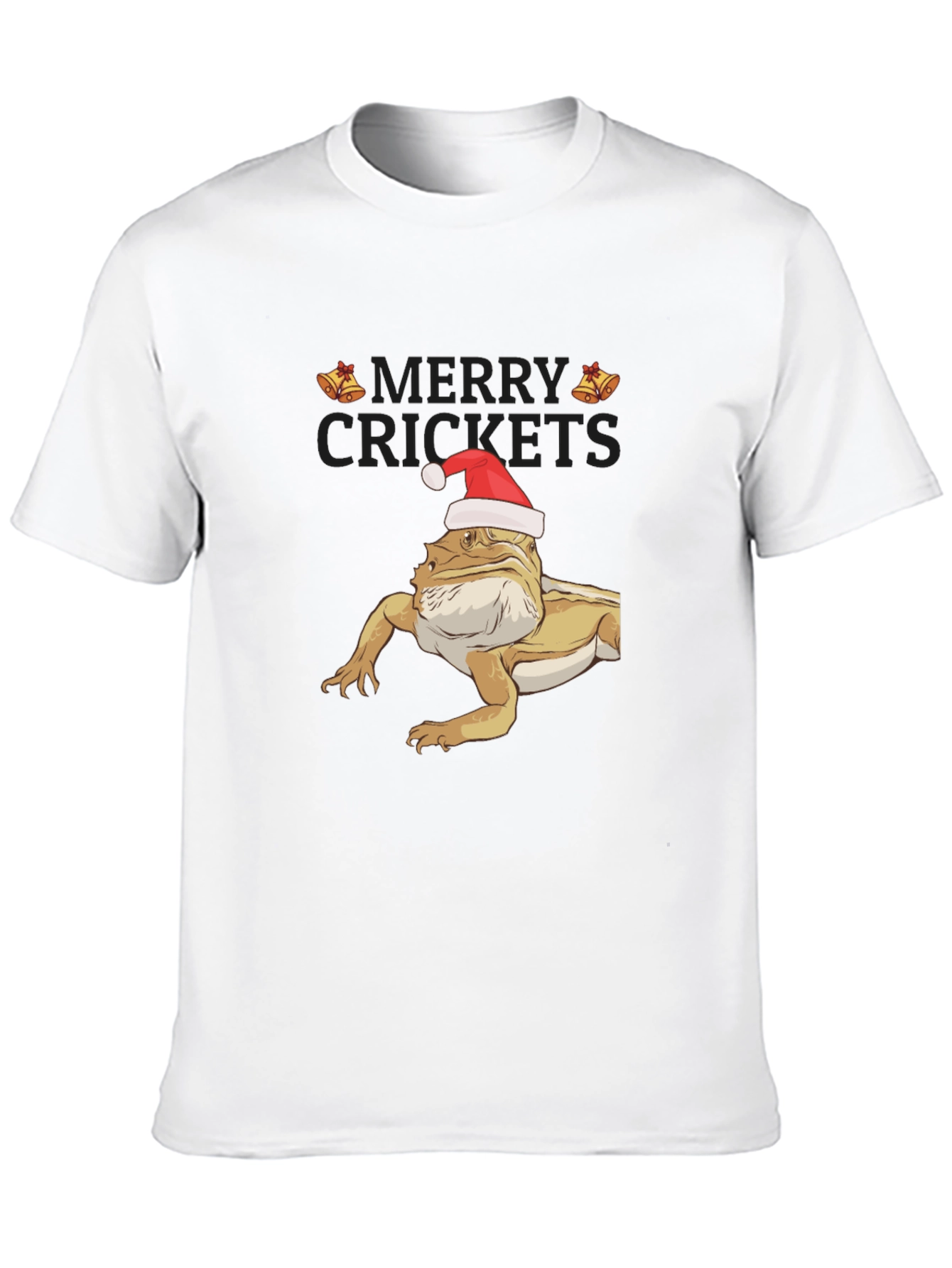 Merry Crickets Bearded Dragon Christmas T-Shirt