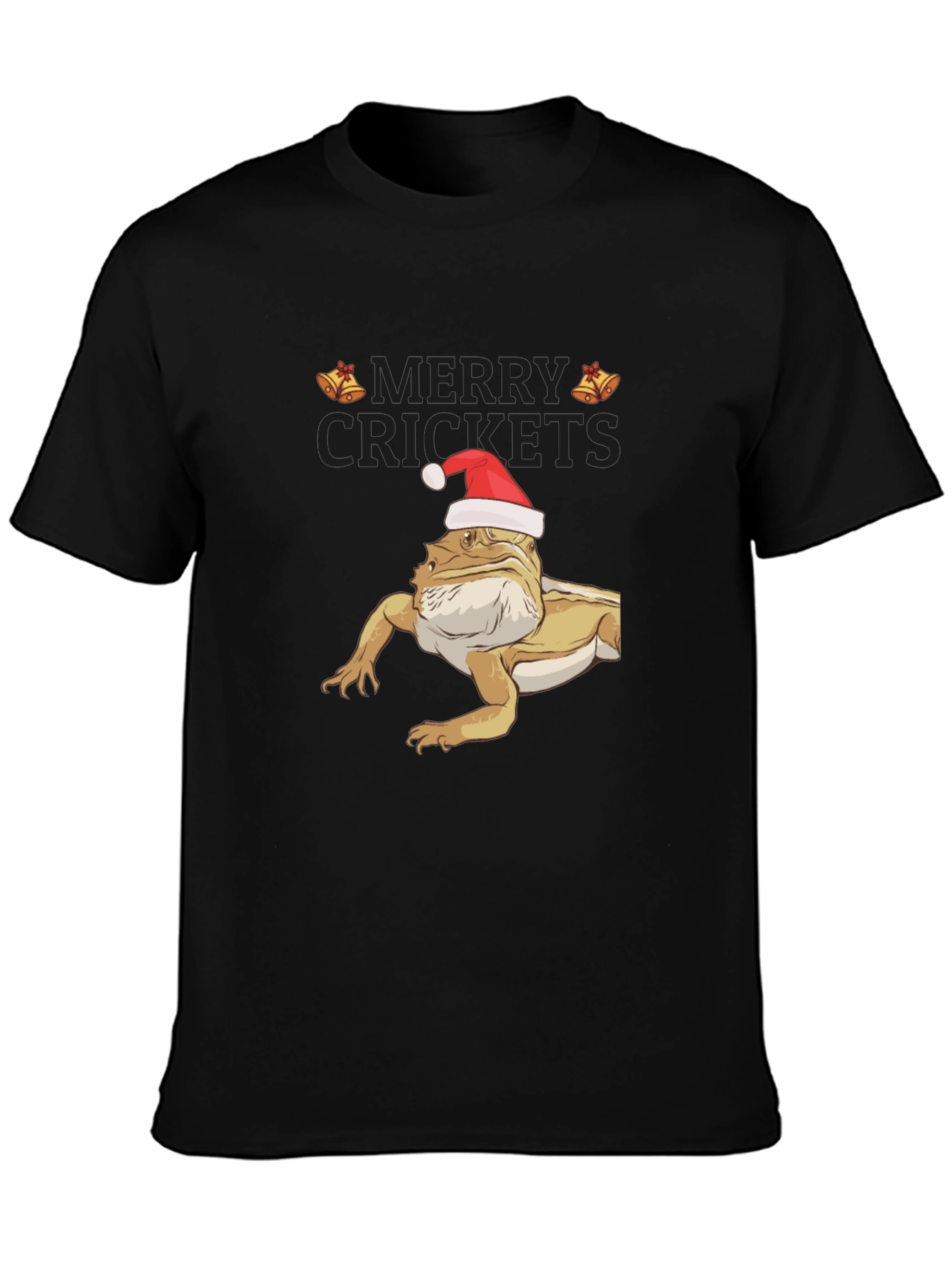 Merry Crickets Bearded Dragon Christmas T-Shirt