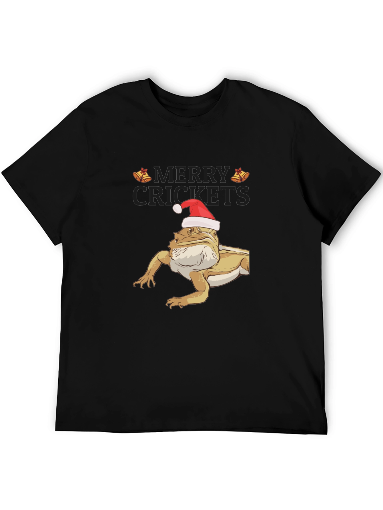 Merry Crickets Bearded Dragon Christmas T-Shirt