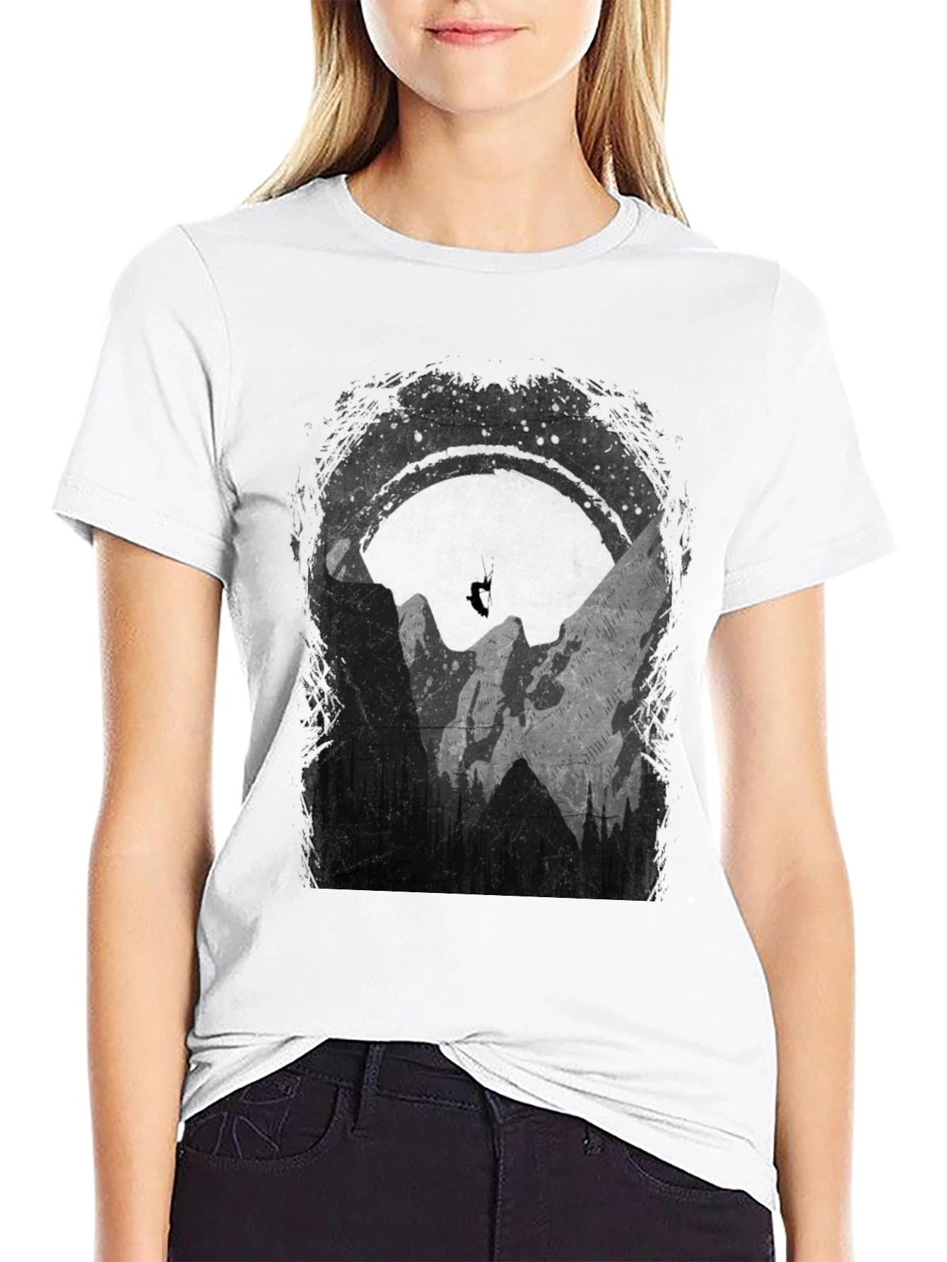 Mountain Paragliding Graphic T-Shirt - Adventure Ready!