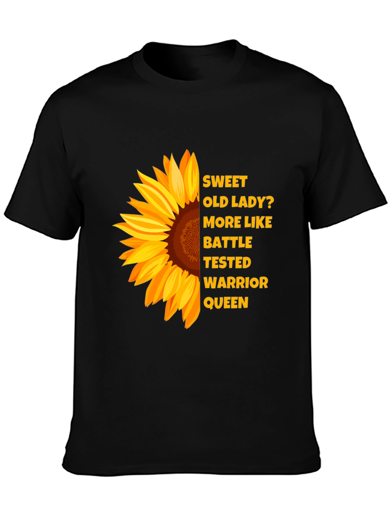 Sunflower Warrior Queen Graphic Tee
