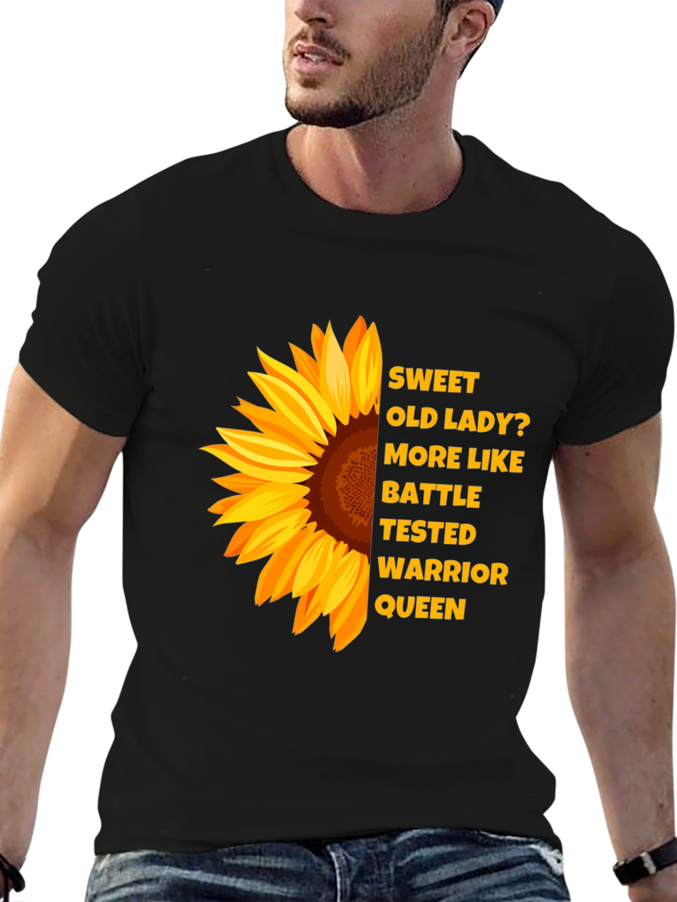 Sunflower Warrior Queen Graphic Tee