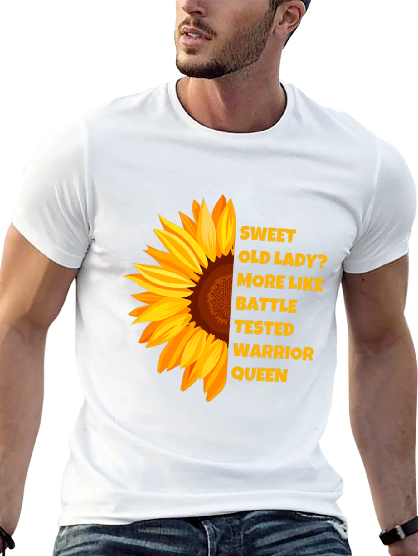 Sunflower Warrior Queen Graphic Tee