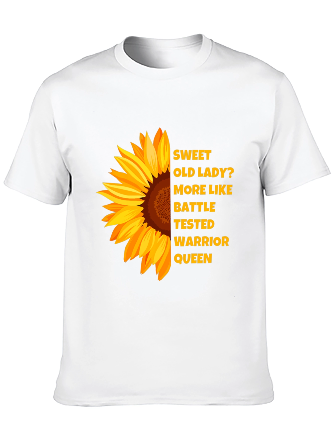 Sunflower Warrior Queen Graphic Tee