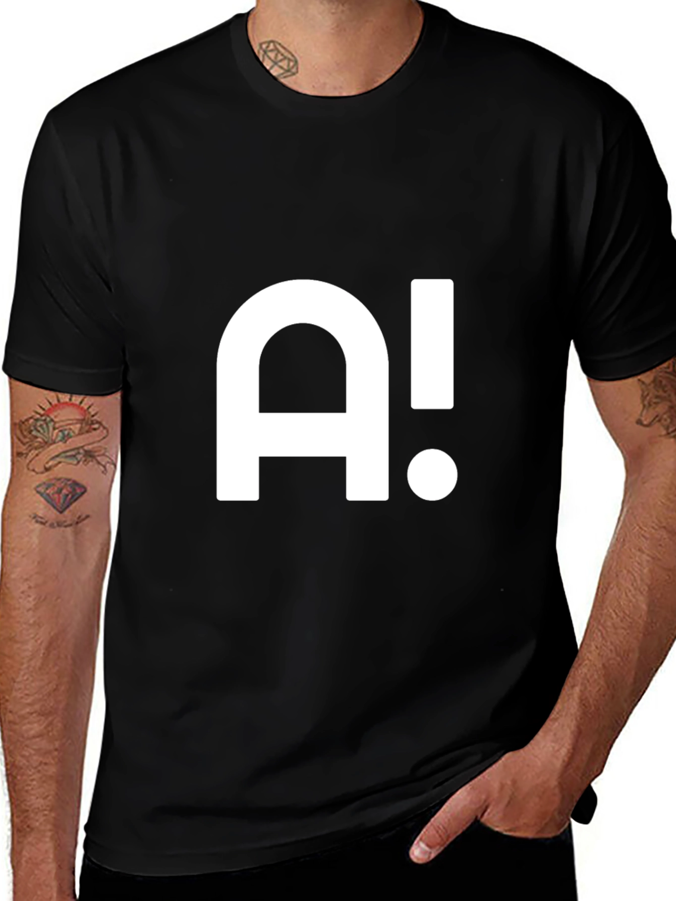 Bold A! Graphic Tee - Stylish Cotton Blend