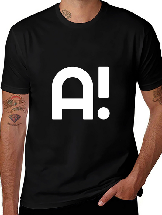 Bold A! Graphic Tee - Stylish Cotton Blend