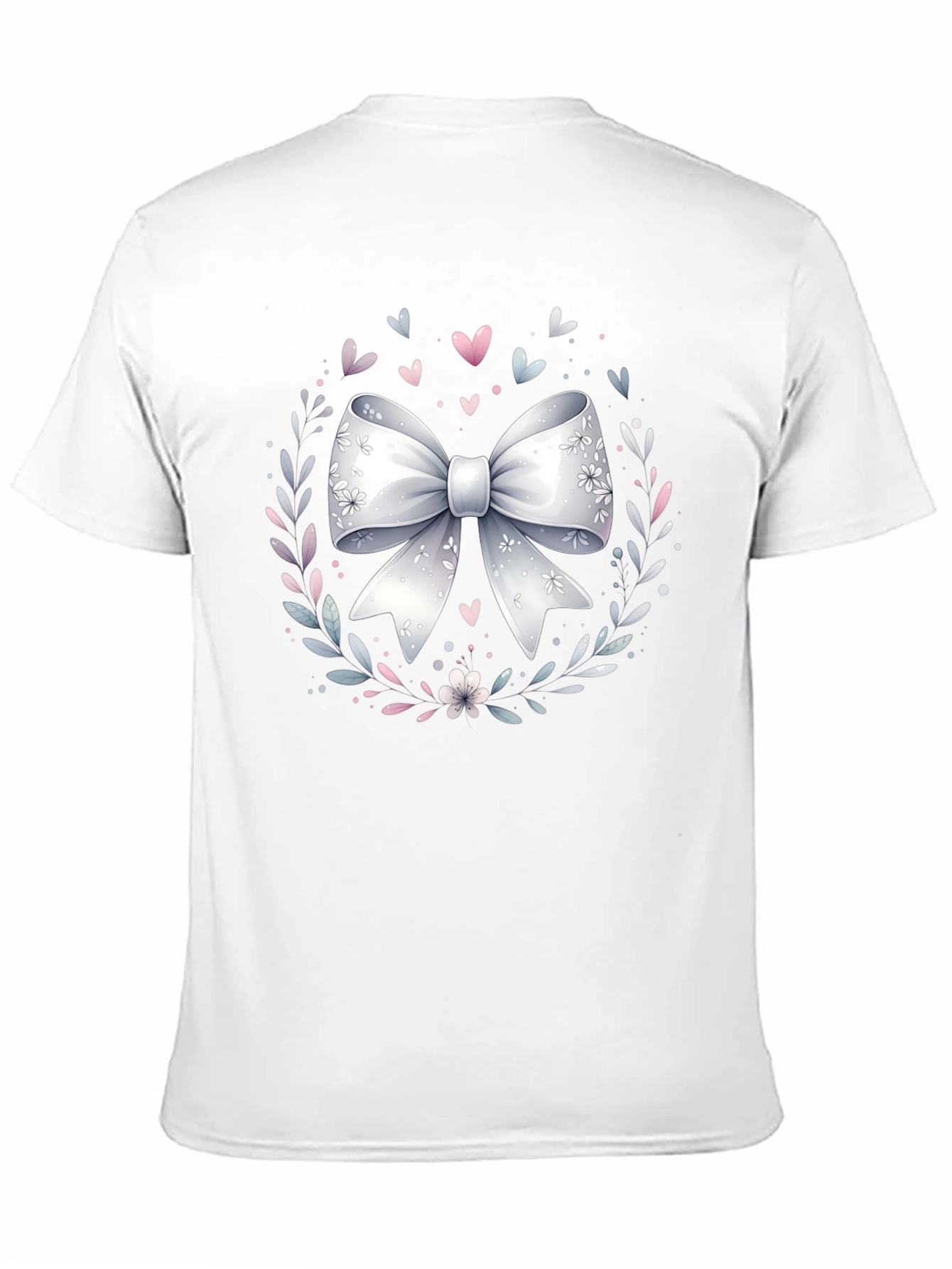Elegant Bow Wreath Graphic Tee