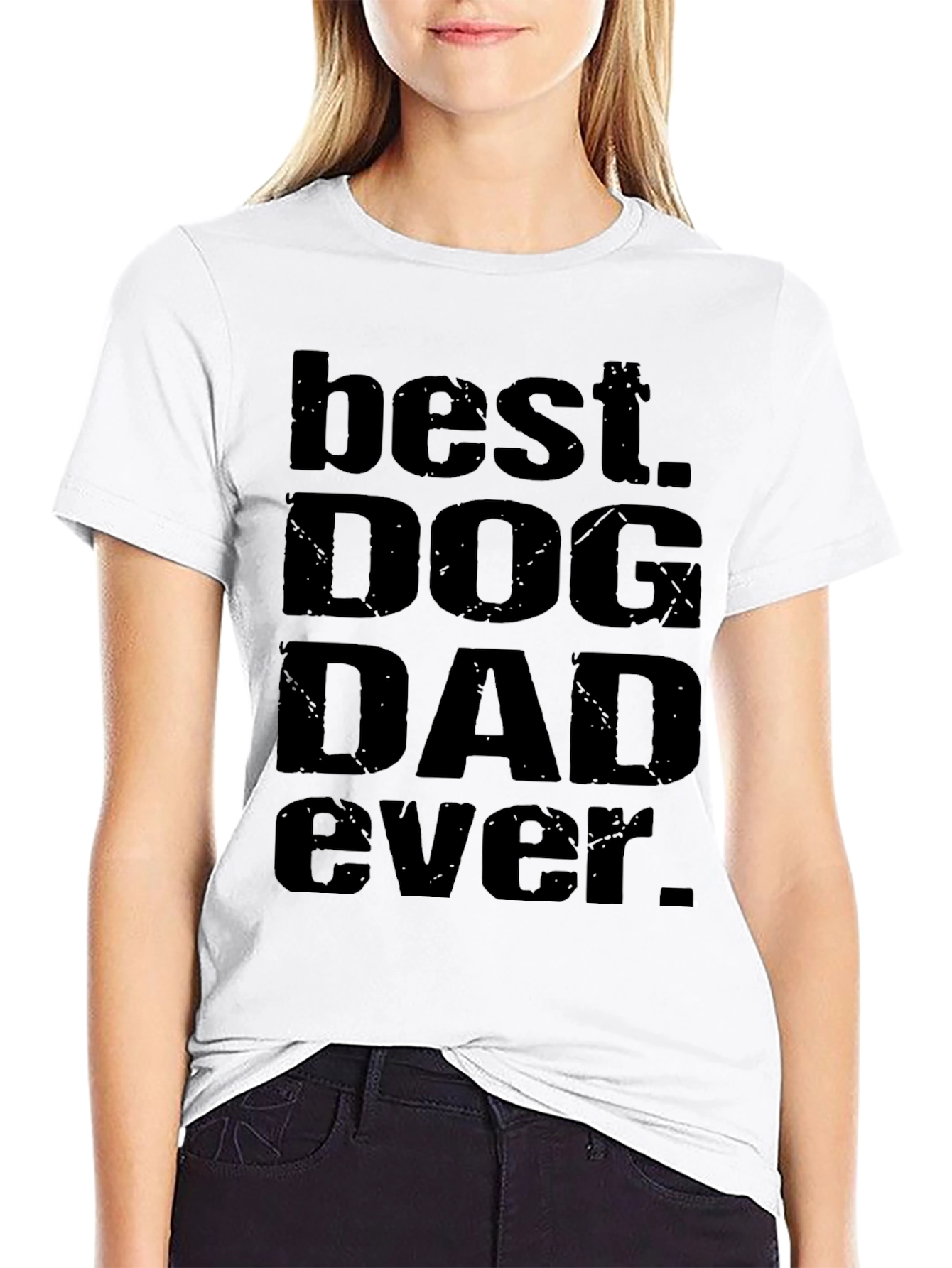 Best Dog Dad Ever Black T-Shirt