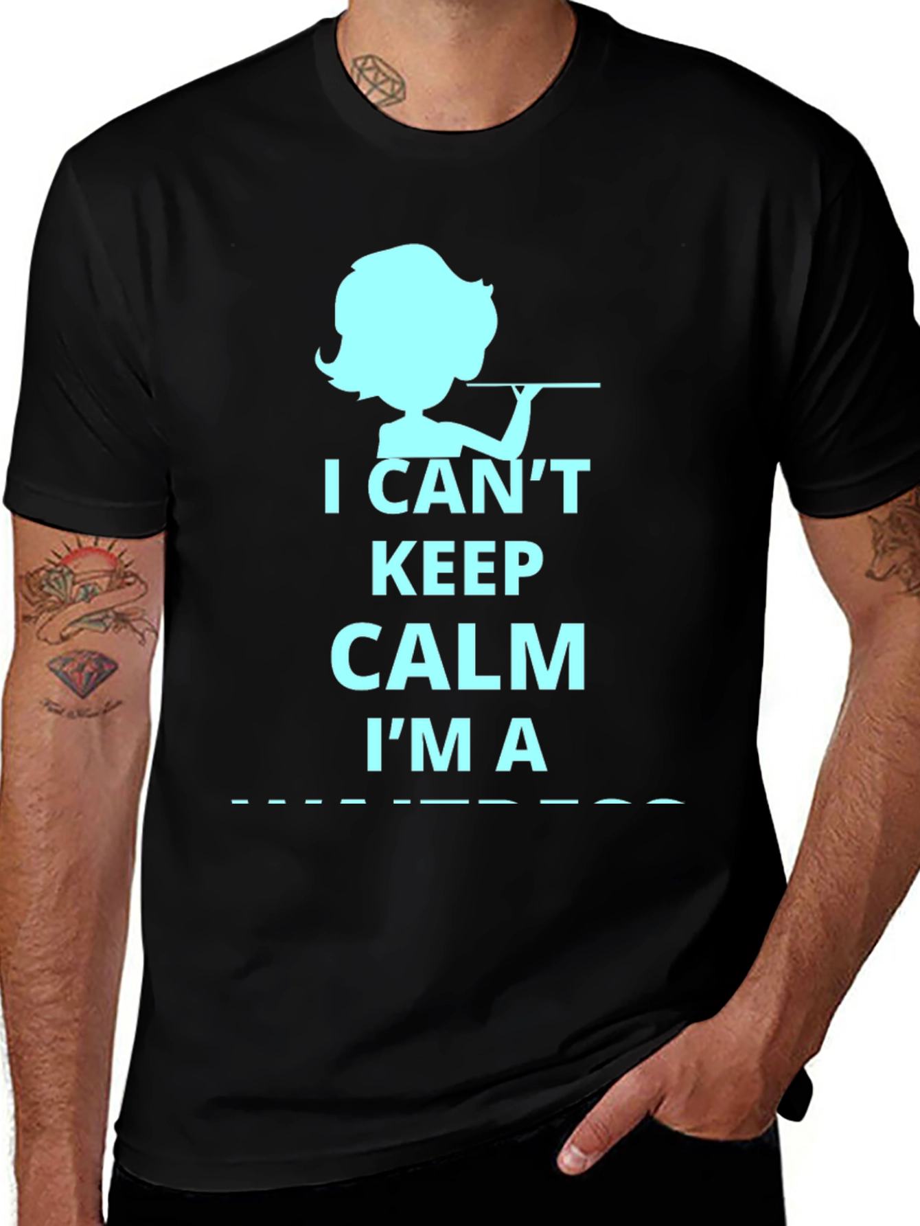 I Cant Keep Calm Im A Waitress T-Shirt