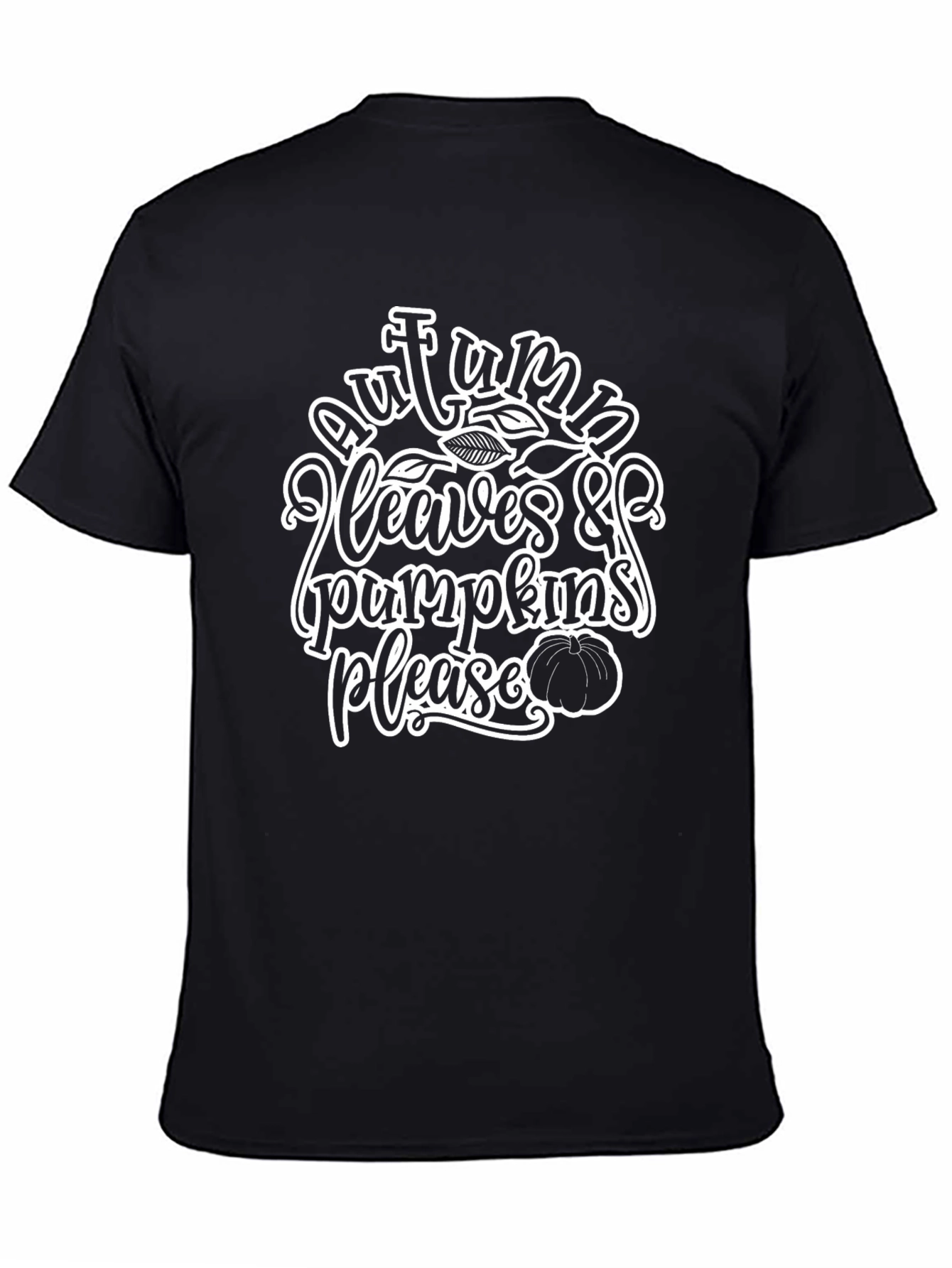 Autumn Leaves & Pumpkins Please T-Shirt