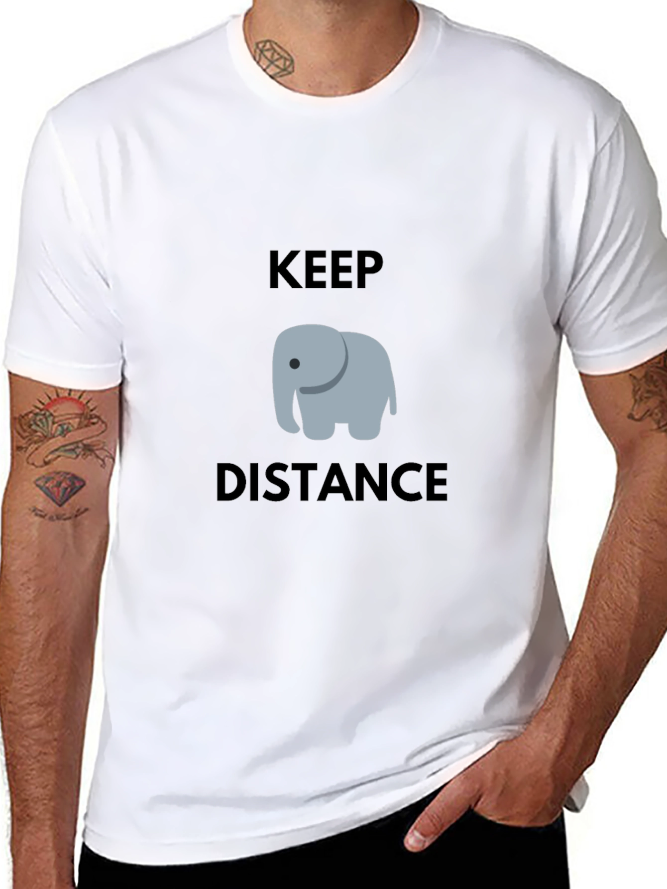 Keep Distance Elephant T-Shirt
