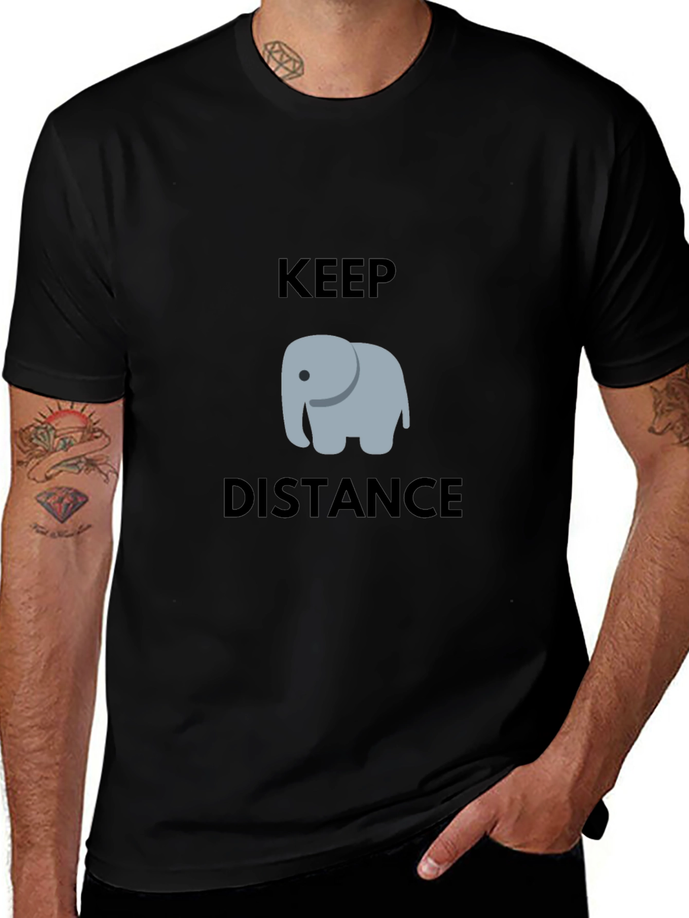Keep Distance Elephant T-Shirt
