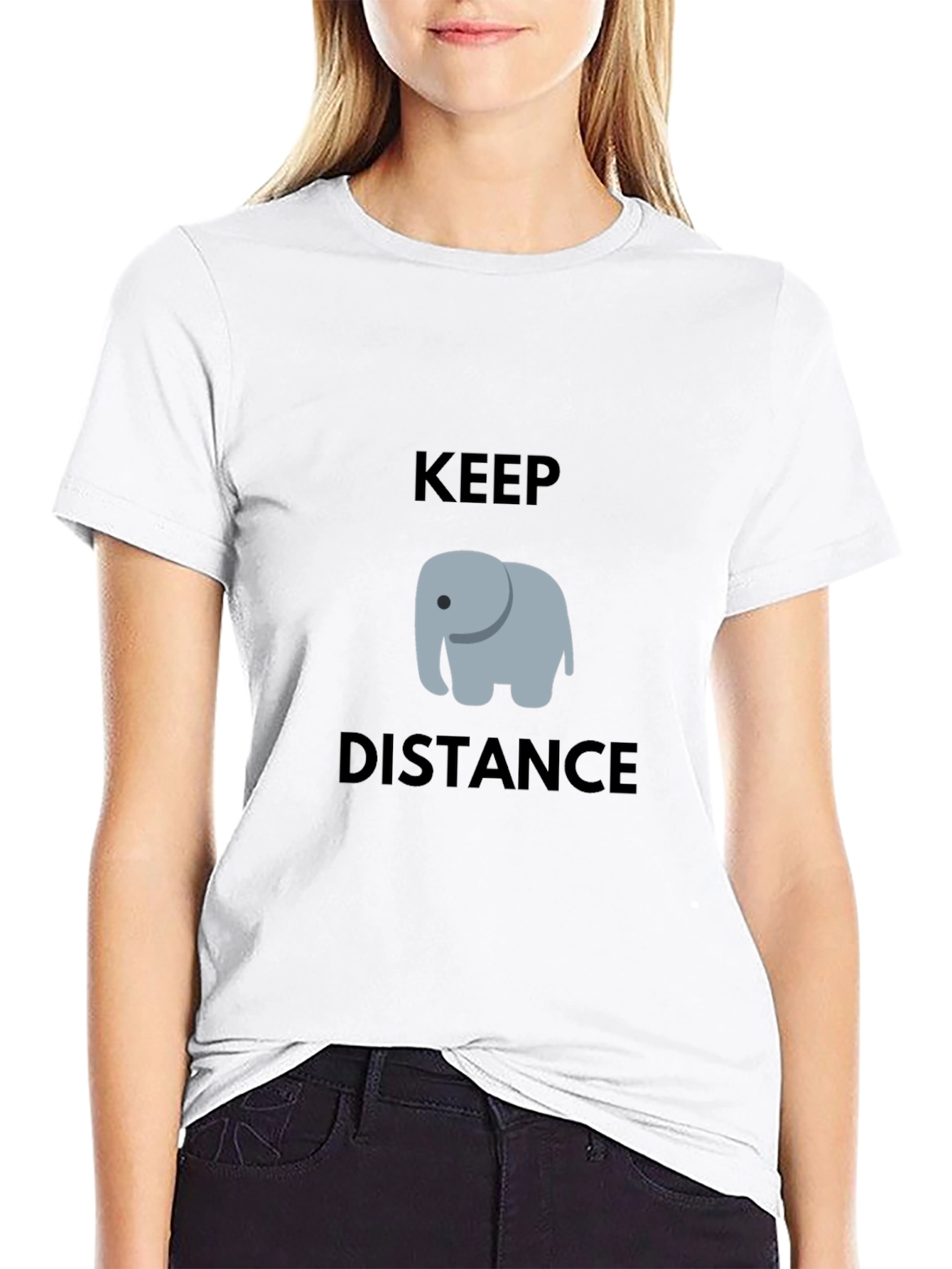 Keep Distance Elephant T-Shirt