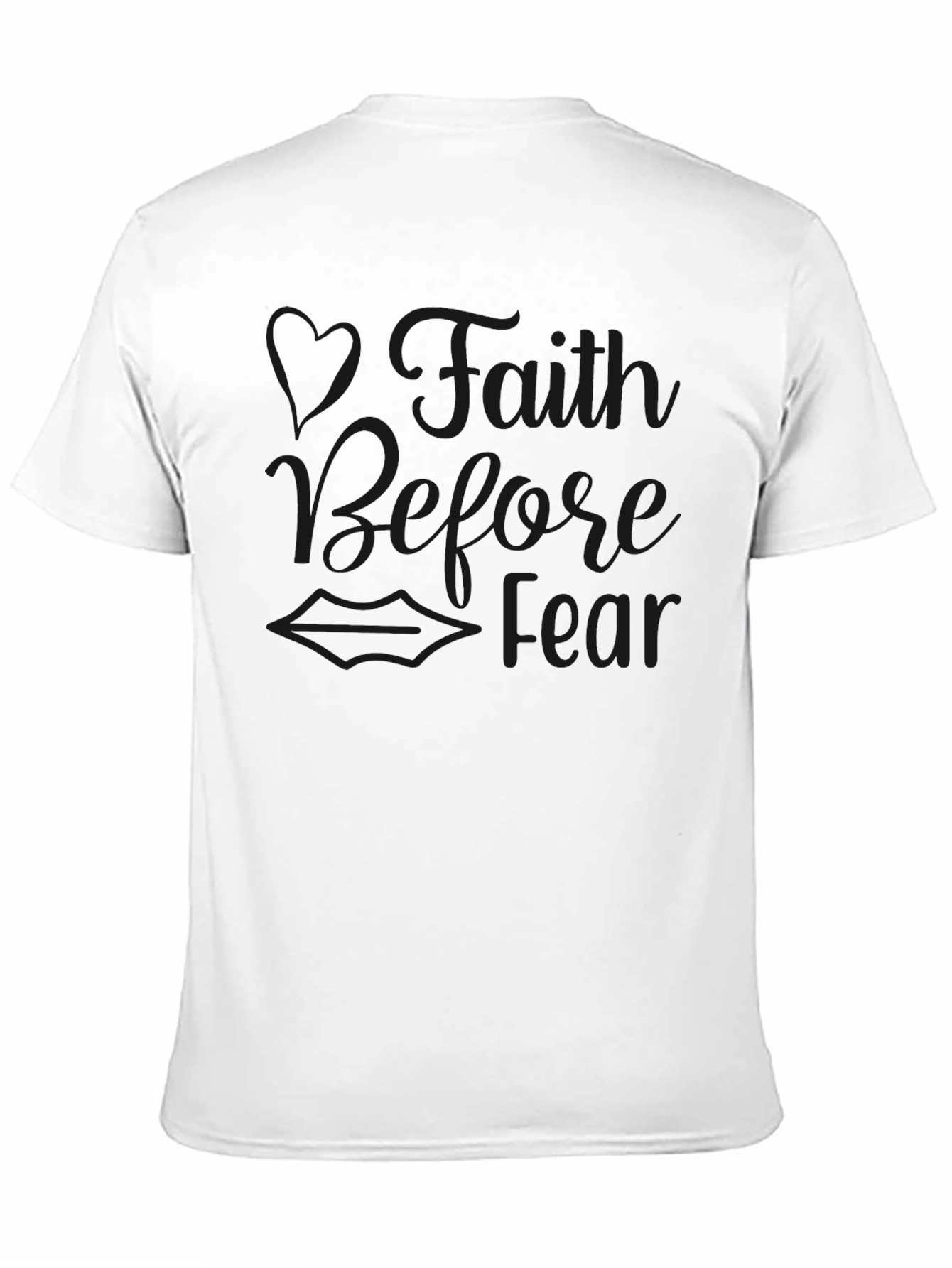 Faith Over Fear Black T-Shirt