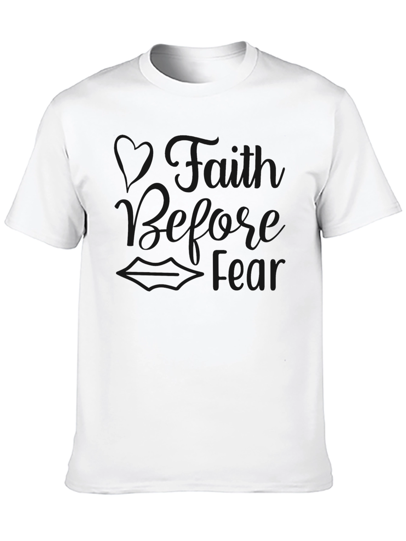 Faith Over Fear Black T-Shirt