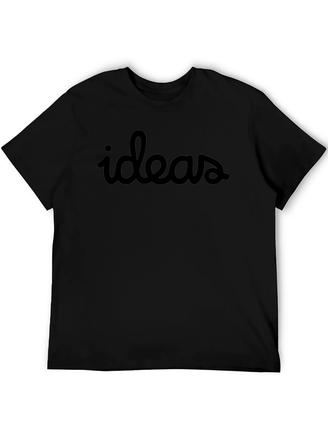 Ideas Graphic Tee - Soft Black Cotton