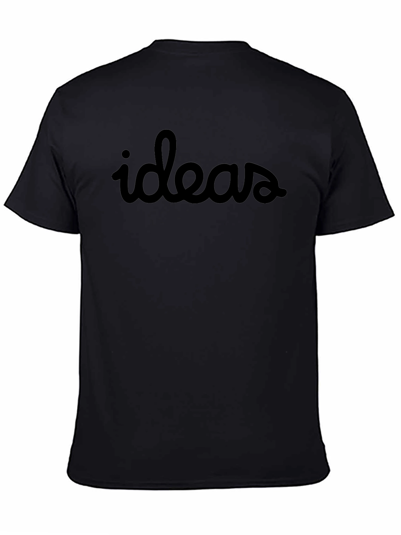 Ideas Graphic Tee - Soft Black Cotton