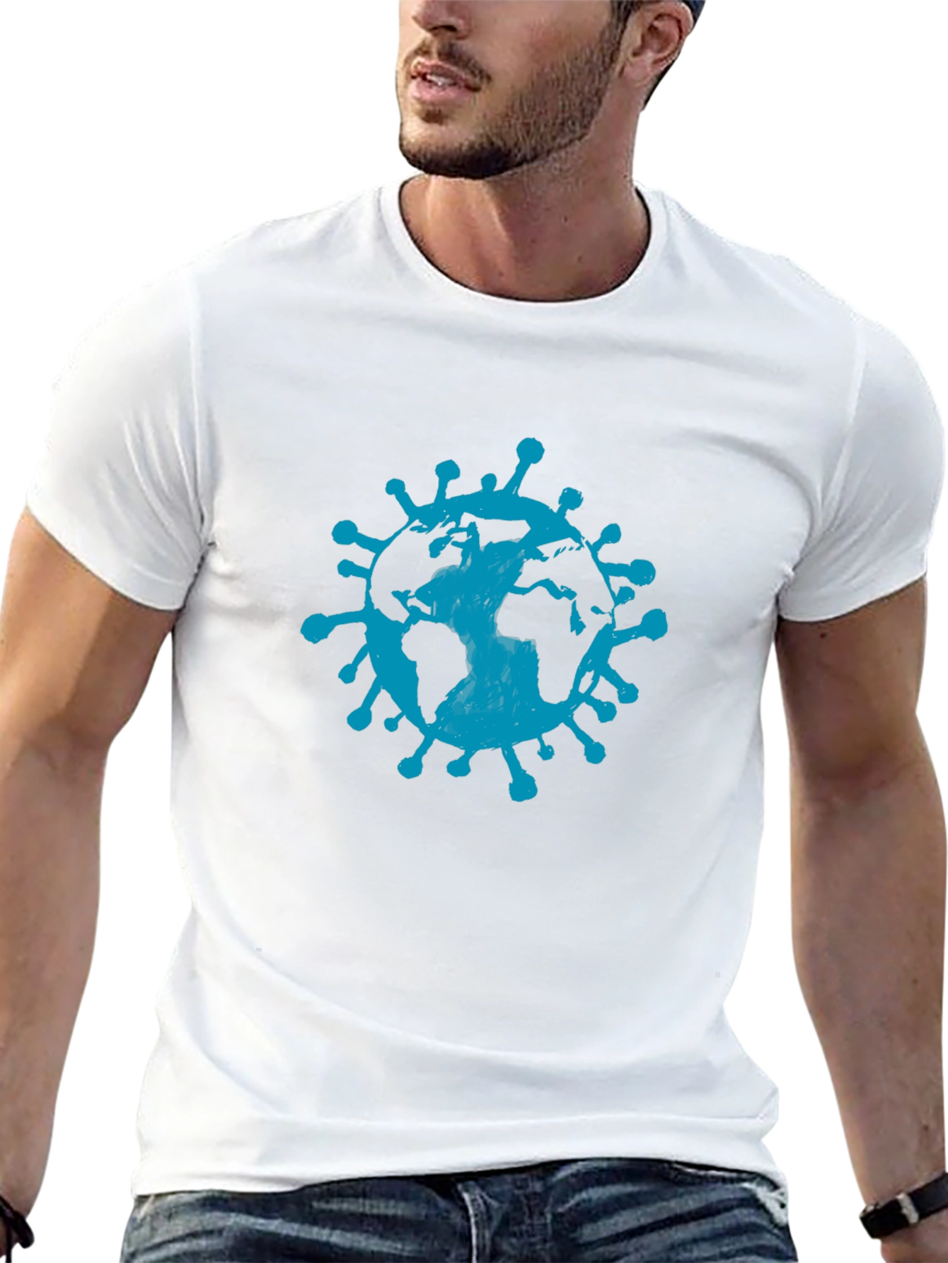 Earth Virus Graphic Tee - Black Short Sleeve