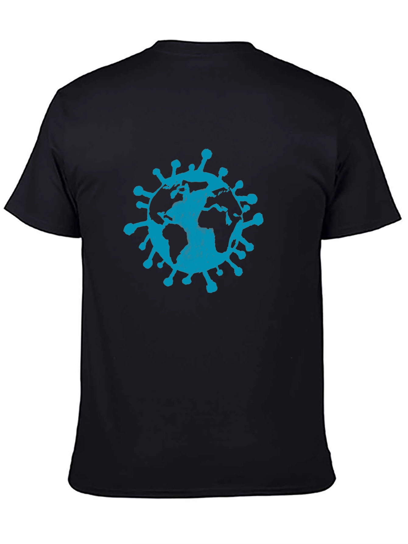 Earth Virus Graphic Tee - Black Short Sleeve
