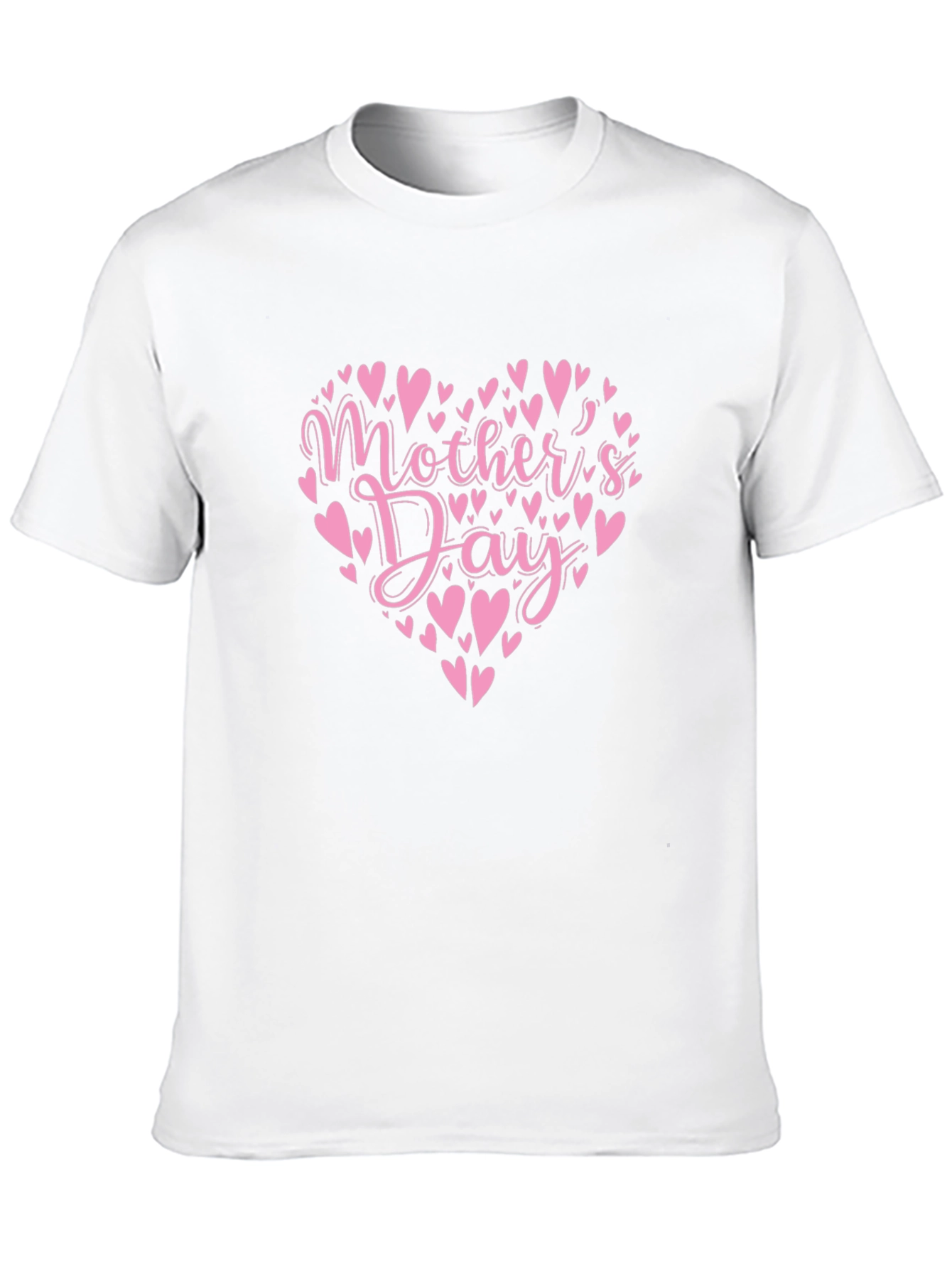 Mothers Day Heart T-Shirt - Black